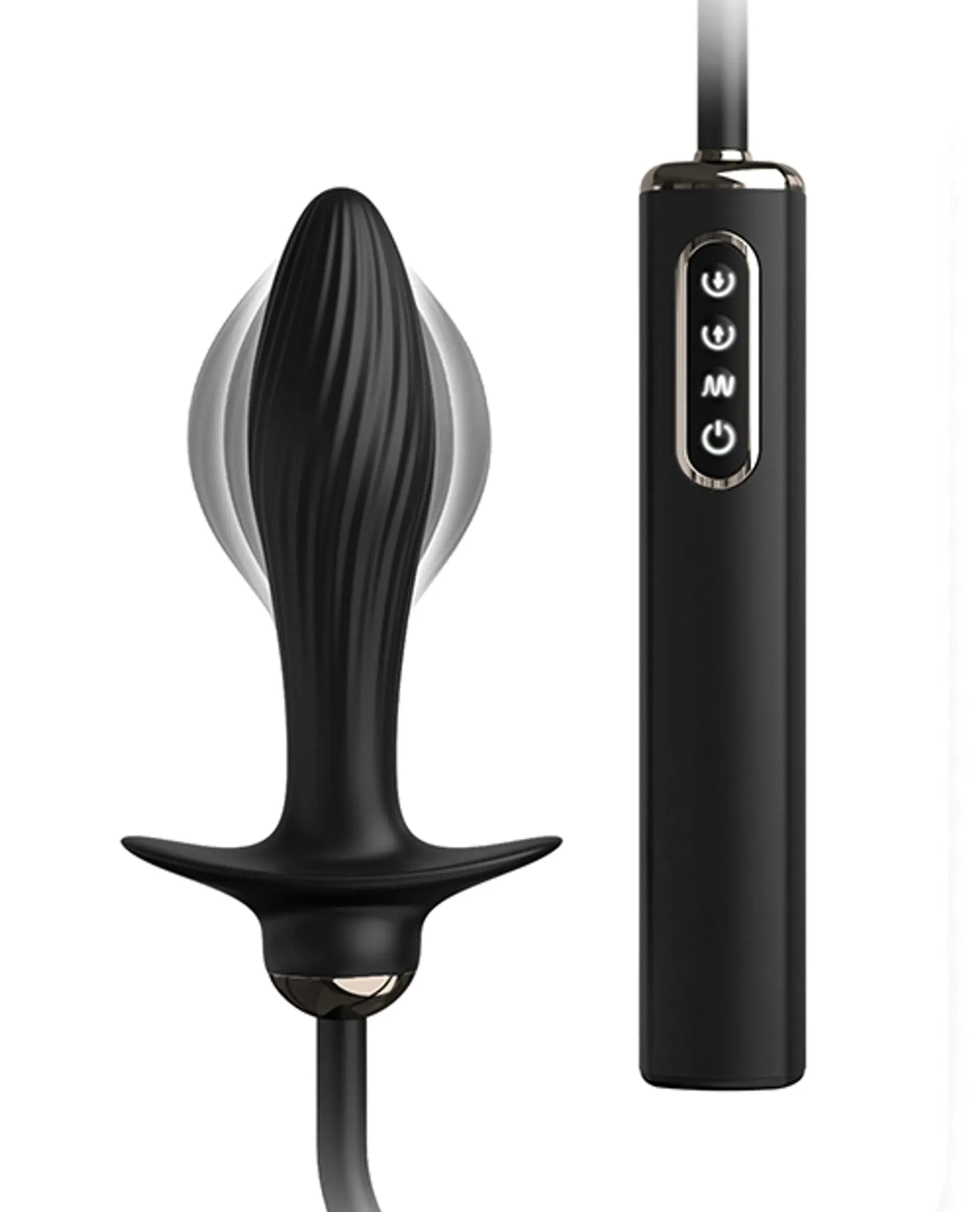 Anal Fantasy Elite Auto-Throb Inflatable Plug Black Pipedream Products