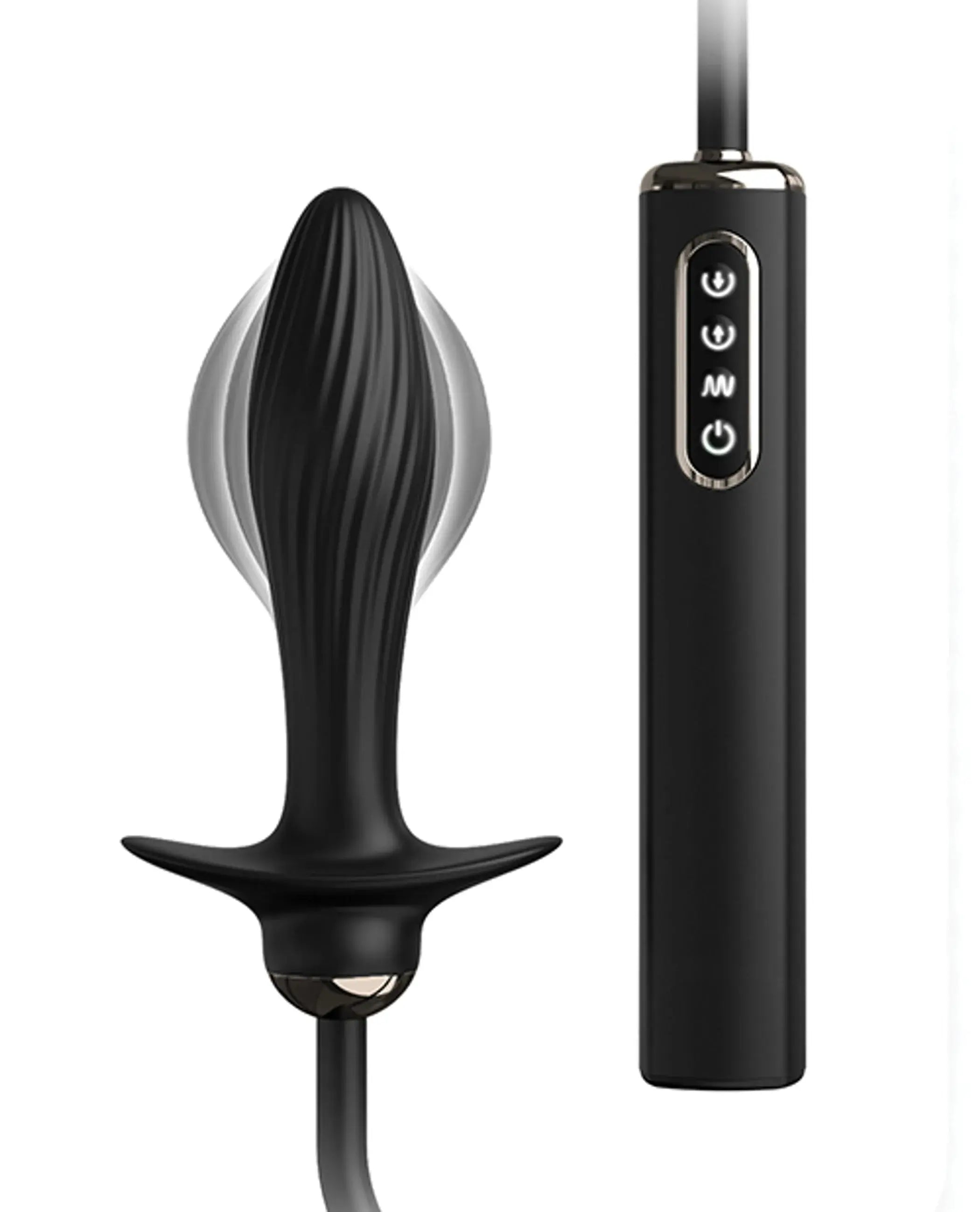 Anal Fantasy Elite Auto-Throb Inflatable Plug Black Pipedream Products