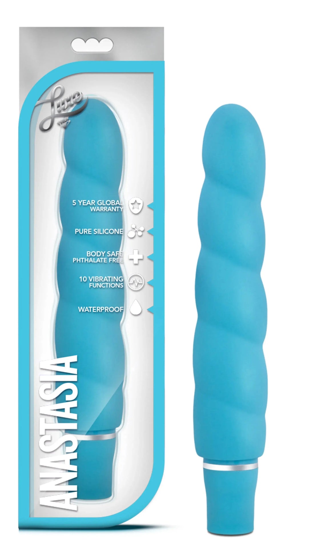Anastasia Aqua Vibrator Blush Novelties