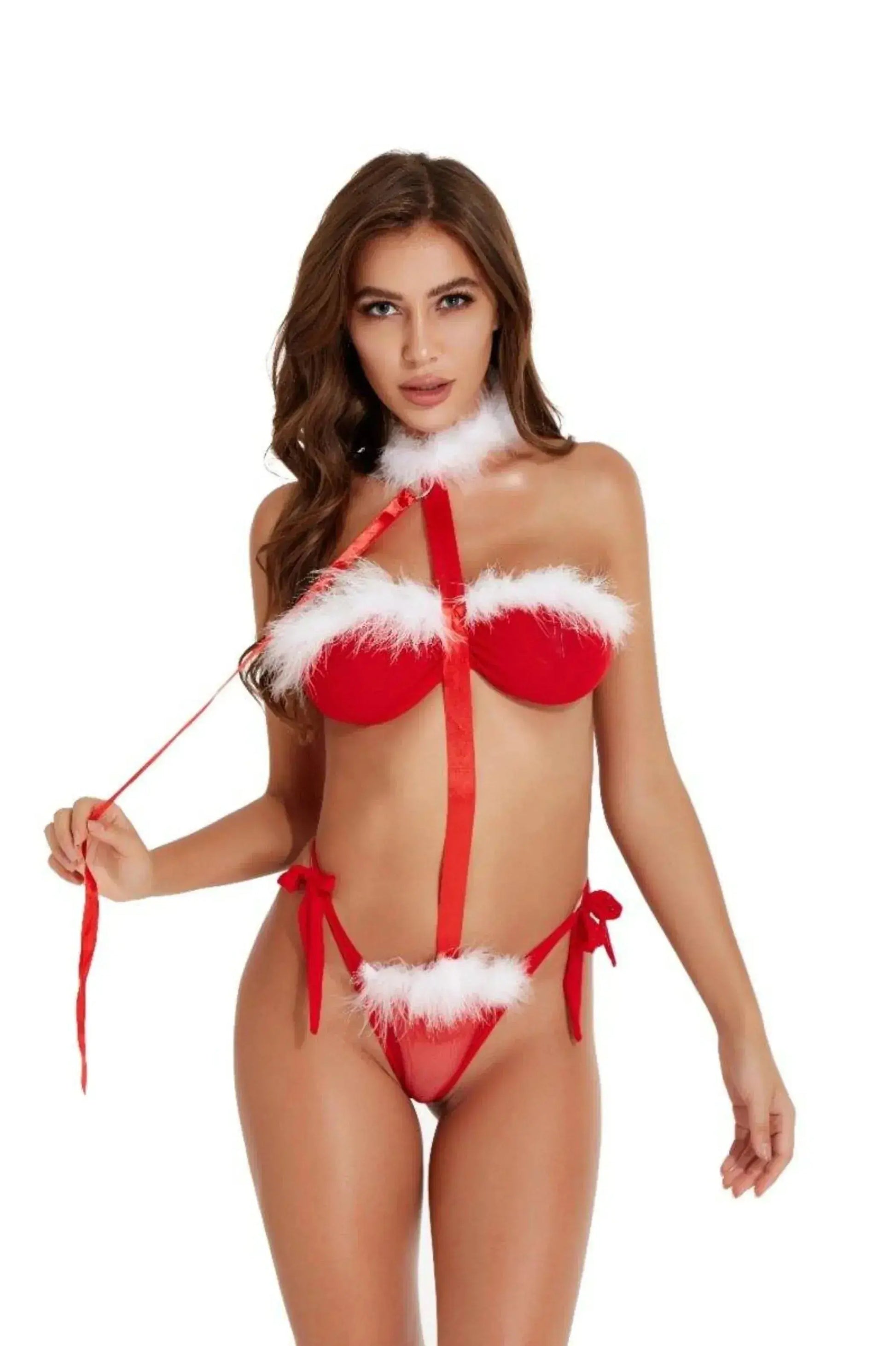 Anastasia Christmas See Through Lingerie Set La Belle Fantastique