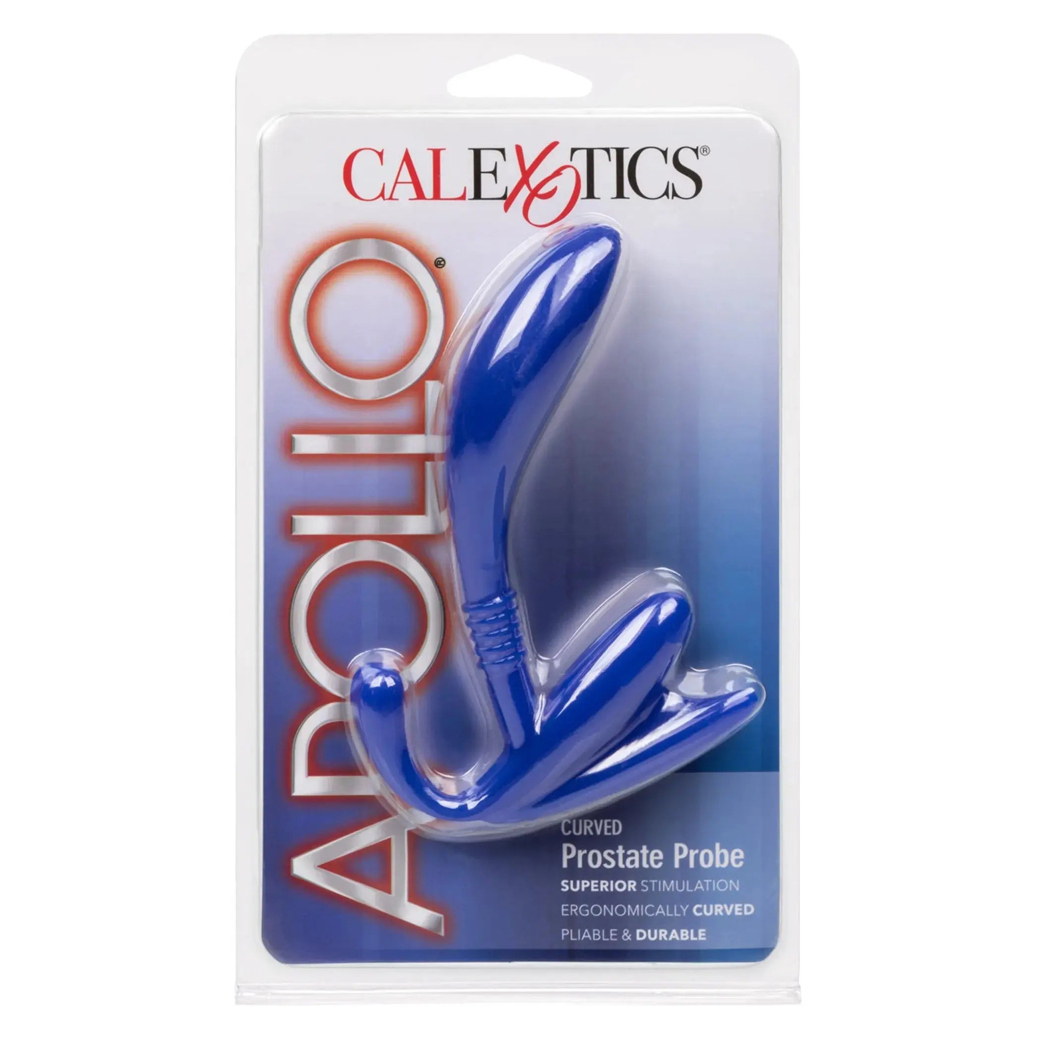 Apollo Curved Prostate Probe Blue California Exotic Novelties