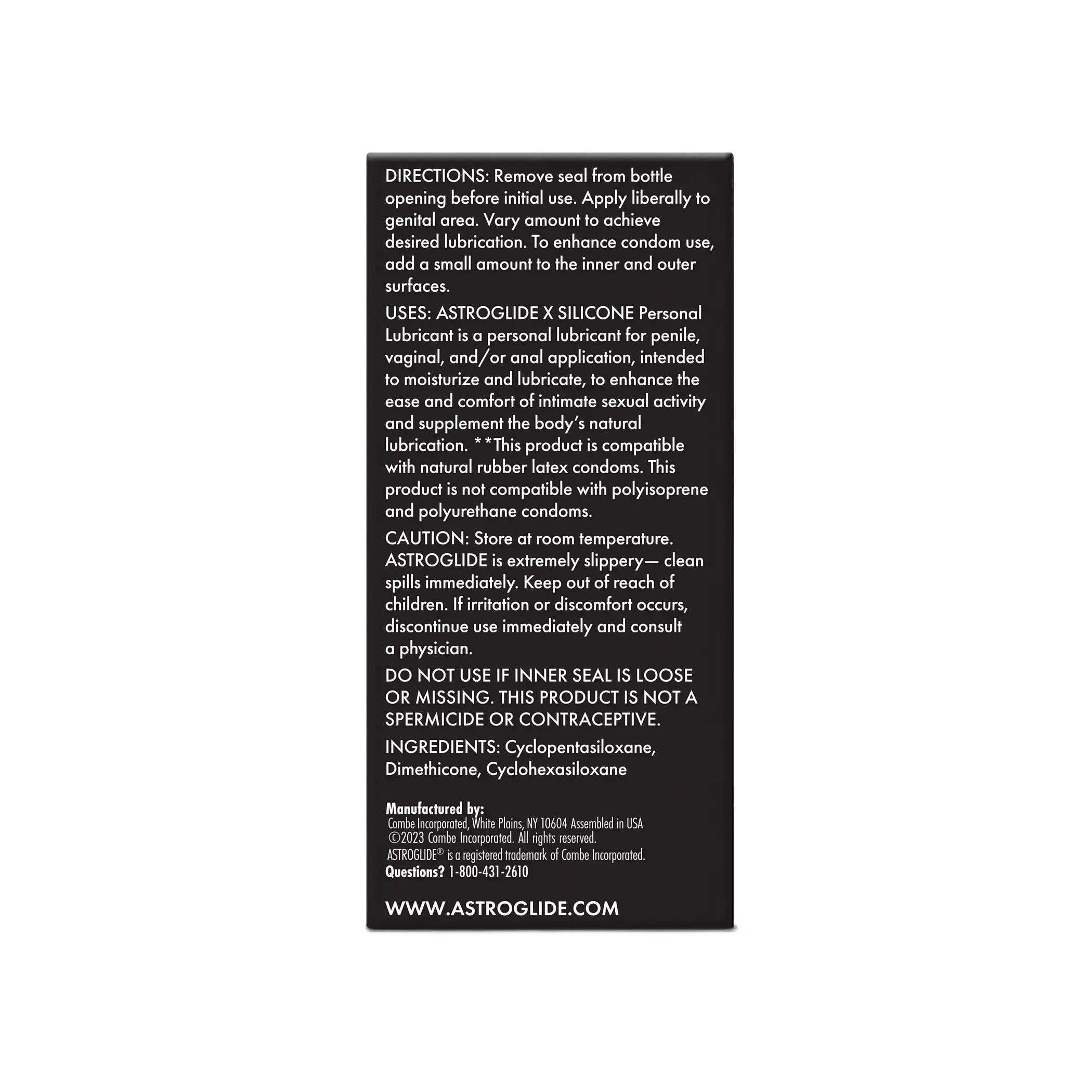 ASTROGLIDE SILICONE 2.5 OZ ASTROGLIDE