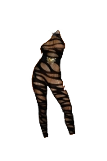 ASYMMETRICAL BODYSTOCKING OPAQUE BLACK O/S Dream Girl Lingerie