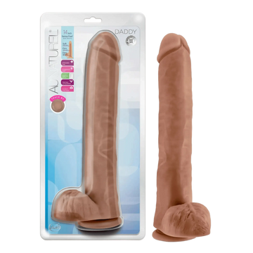 AU NATUREL DADDY 14IN DILDO MOCHA Blush Novelties
