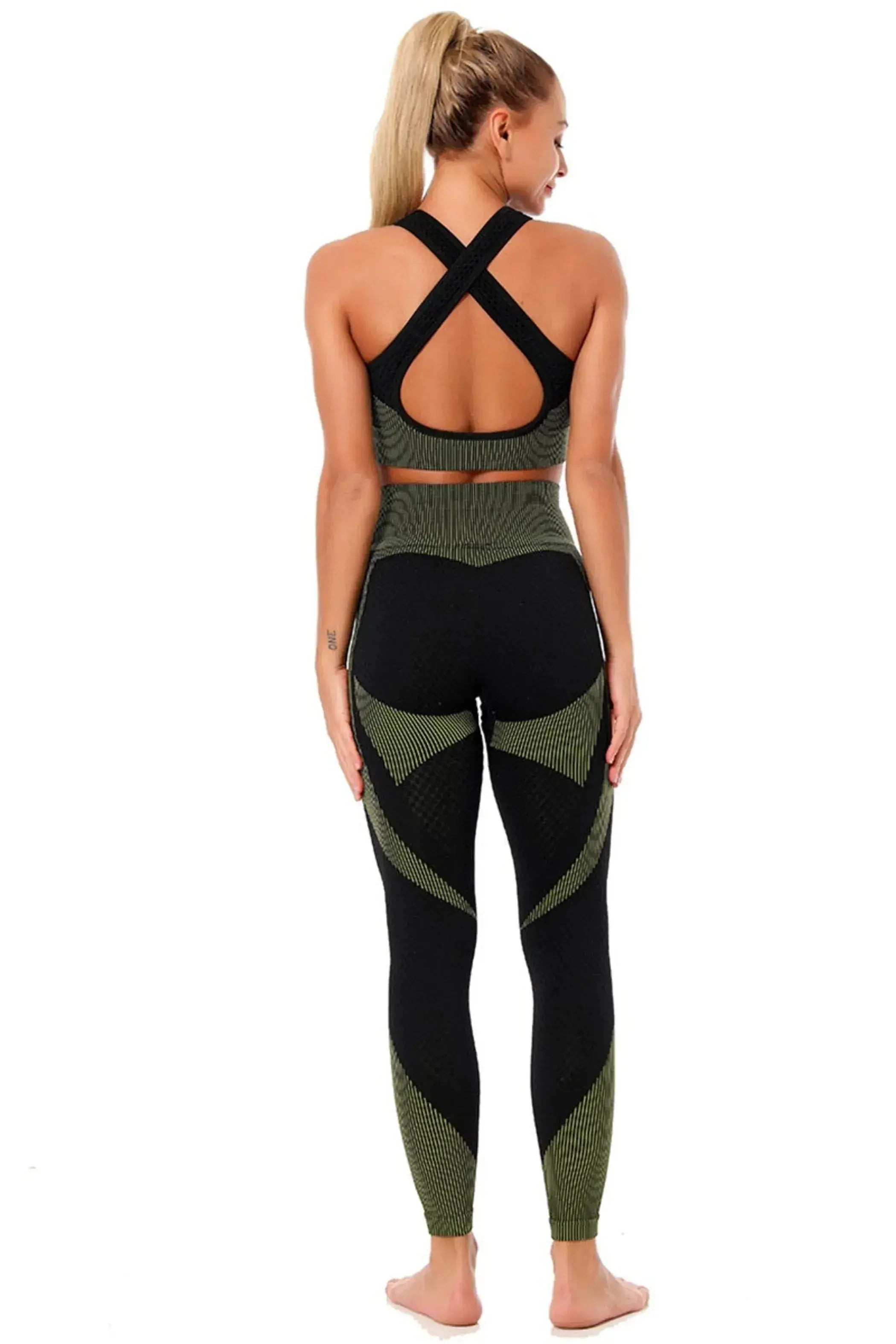 Aura Padded Hollow High Waist Yoga Sport Set La Belle Fantastique
