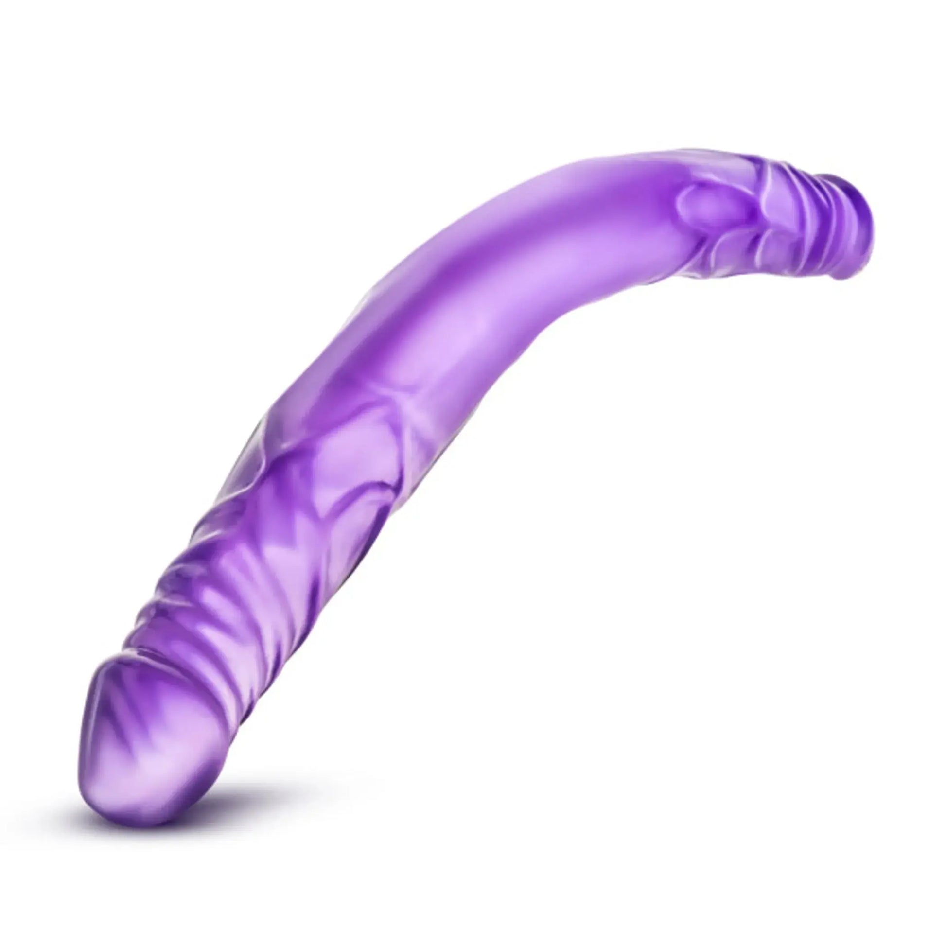 B YOURS 14 DOUBLE DILDO PURPLE " Blush Novelties
