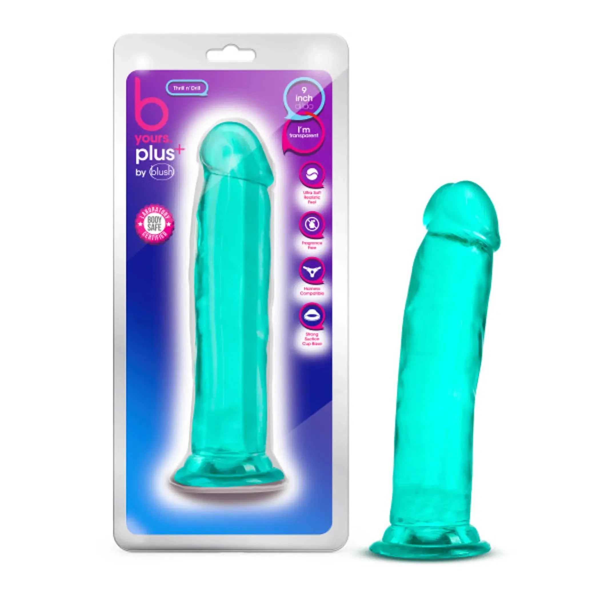 B YOURS PLUS THRILL N DRILL TEAL Blush Novelties