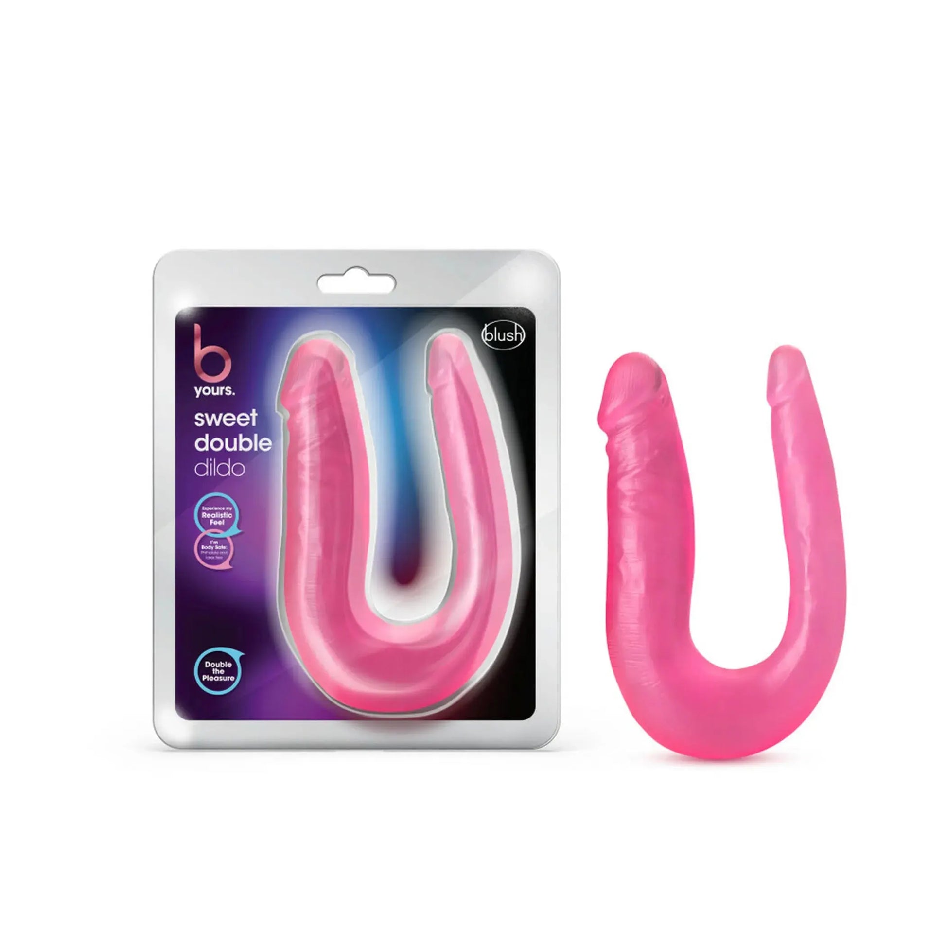 B YOURS SWEET DOUBLE DILDO PINK Blush Novelties