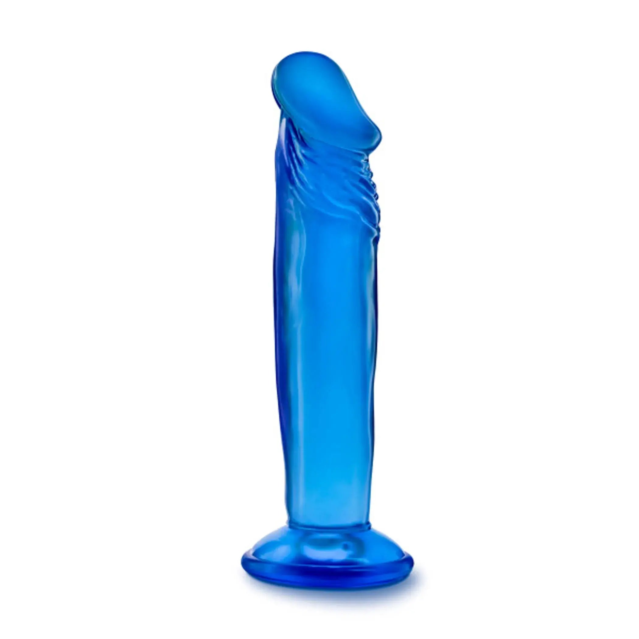B YOURS SWEET N SMALL 6IN DILDO W/ SUCTION CUP BLUE Blush Novelties