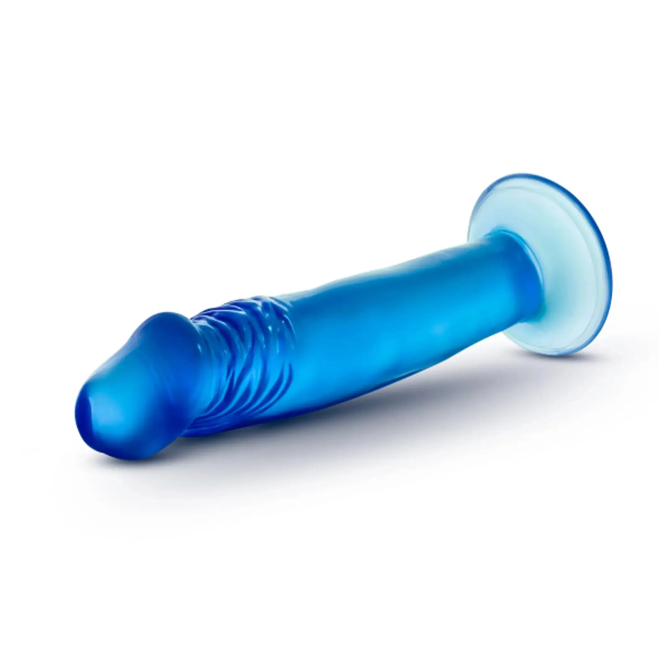 B YOURS SWEET N SMALL 6IN DILDO W/ SUCTION CUP BLUE Blush Novelties