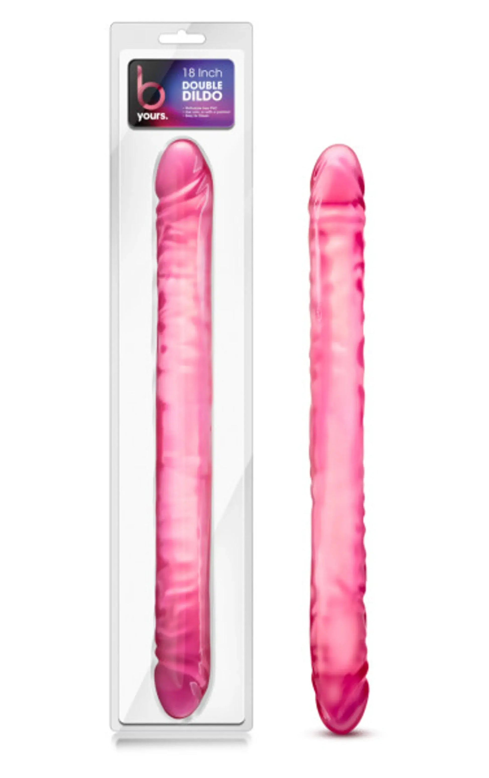 B Yours 18 Double Dildo Pink Blush Novelties