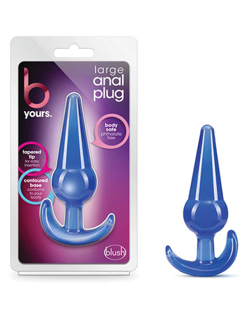 B Yours Large Anal Plug Blue Blush Novelties