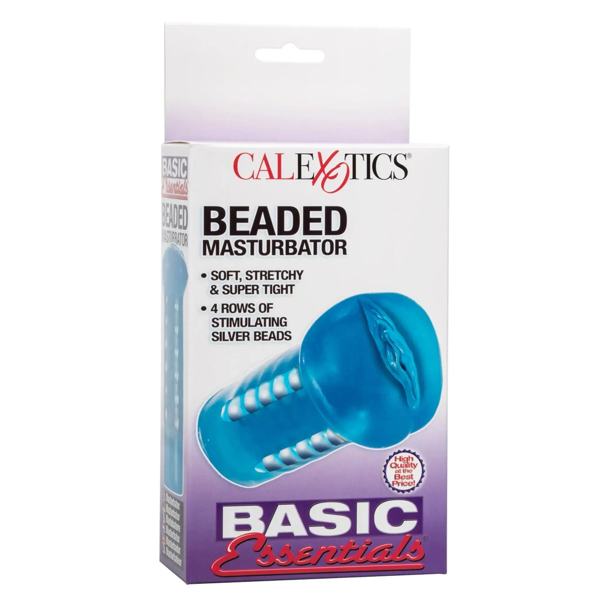 BASIC ESSENTIALS BEADED MASTURBATOR California Exotic Novelties