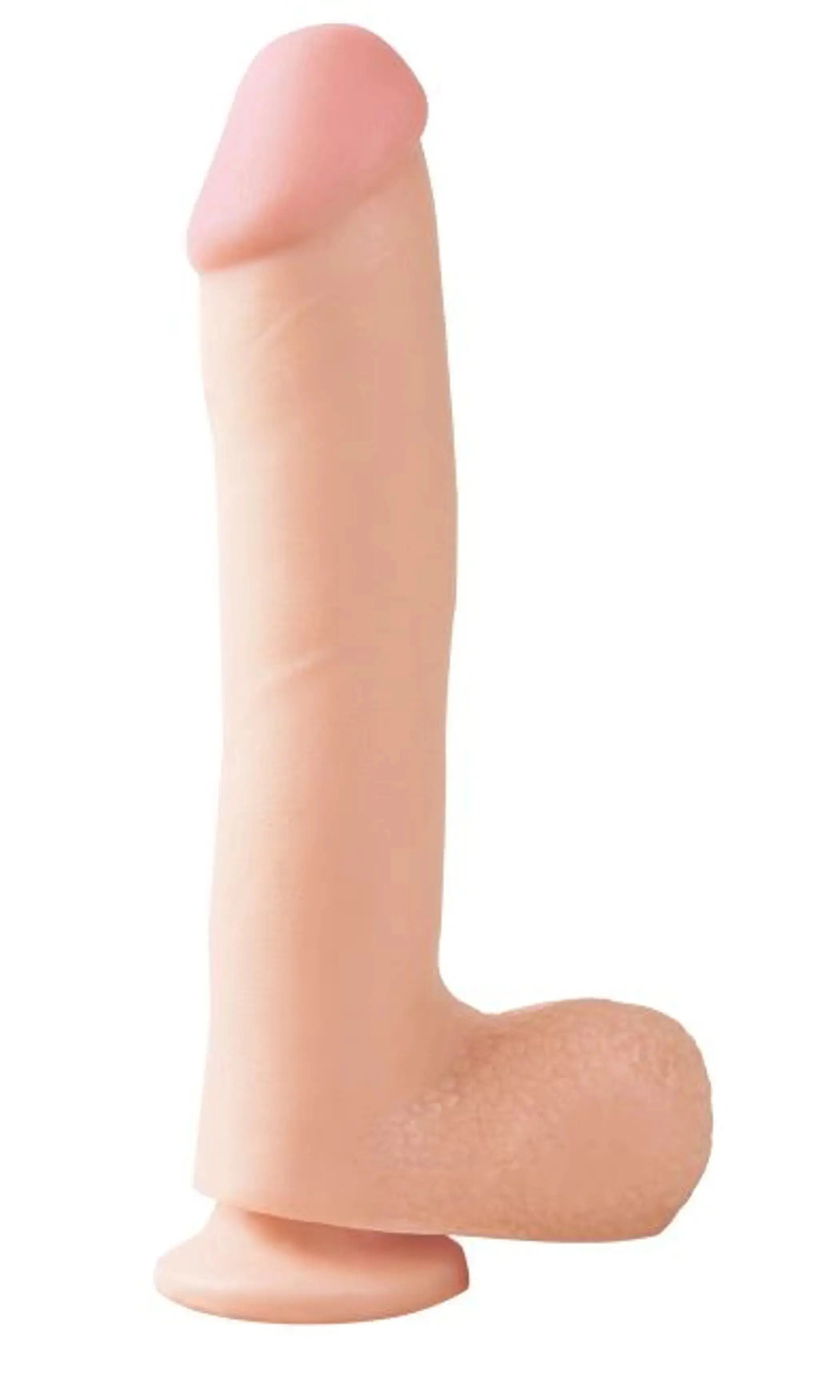 BASIX RUBBER WORKS 10IN DONG W/SUCTION CUP FLESH Pipedream Products