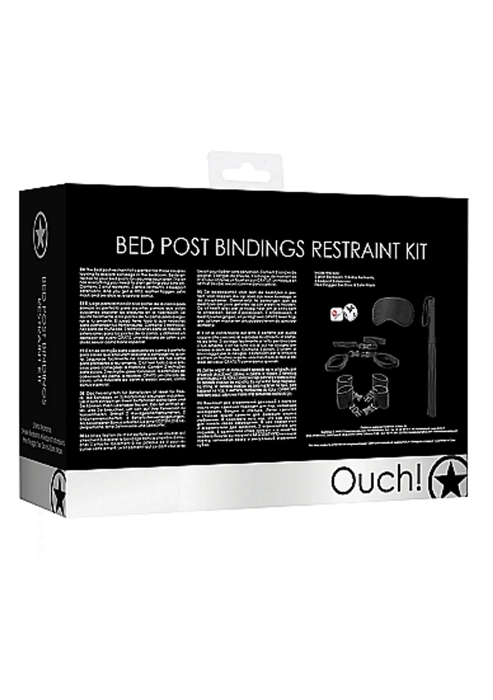 BED POST BINDINGS RESTRAINT KIT BLACK SHOTS AMERICA