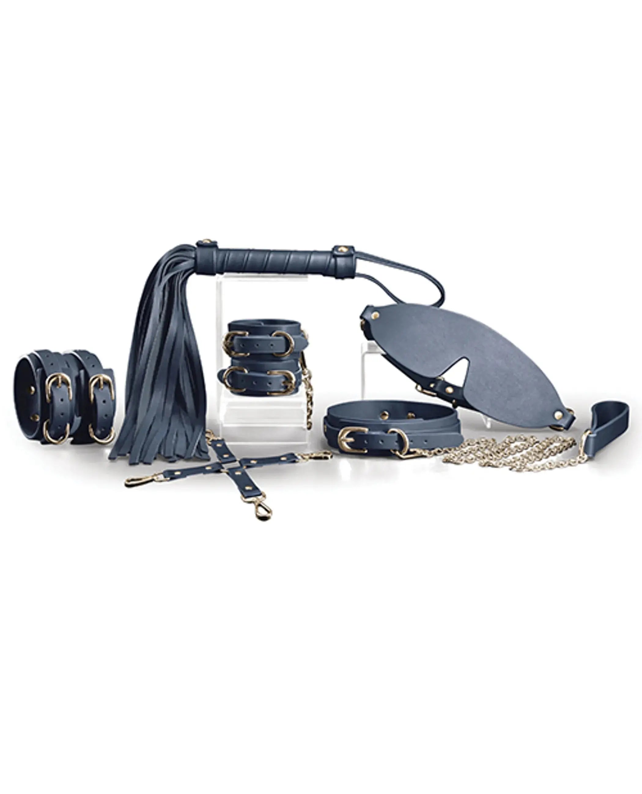BONDAGE COUTURE 6 PC KIT BLUE NS Novelties