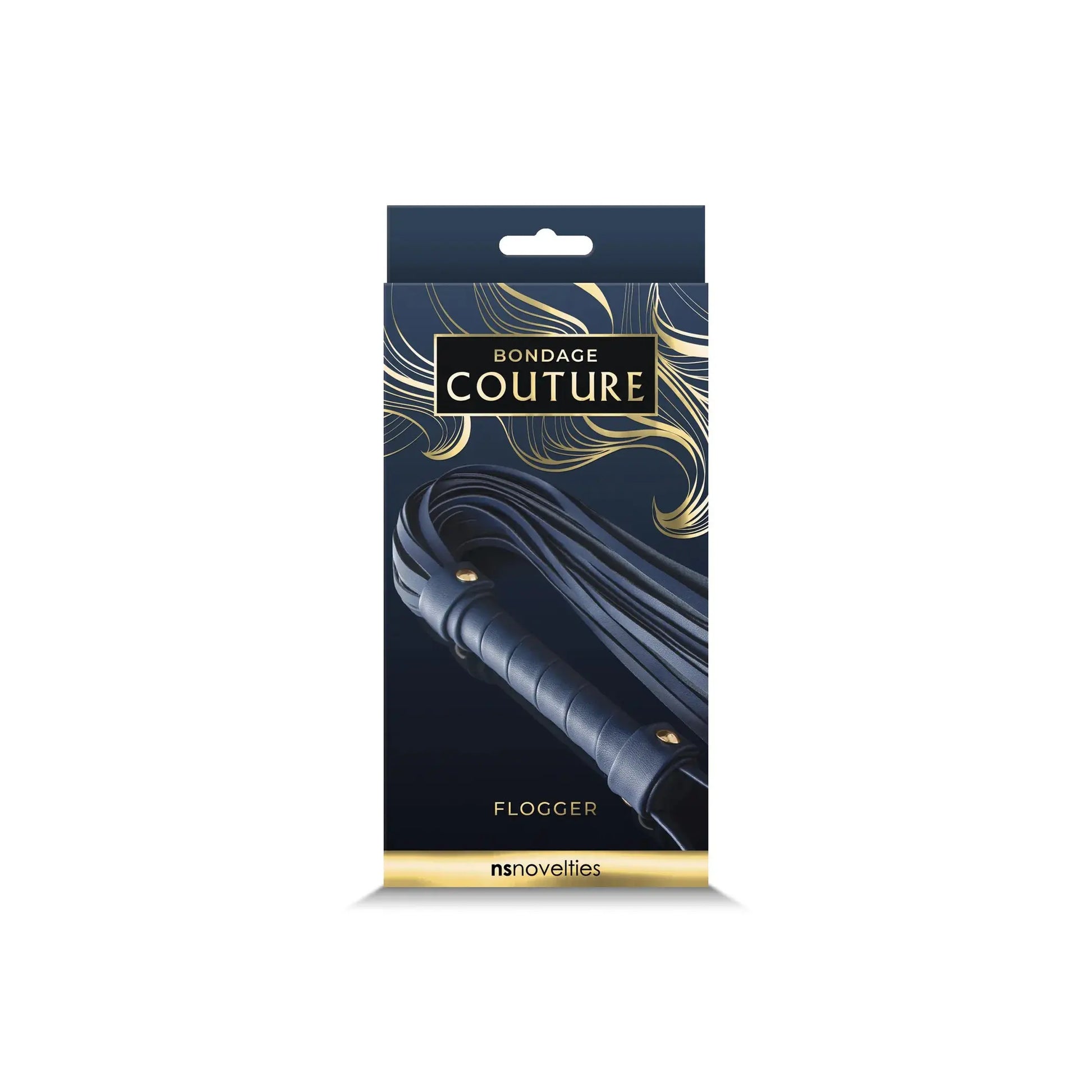 BONDAGE COUTURE FLOGGER BLUE NS Novelties