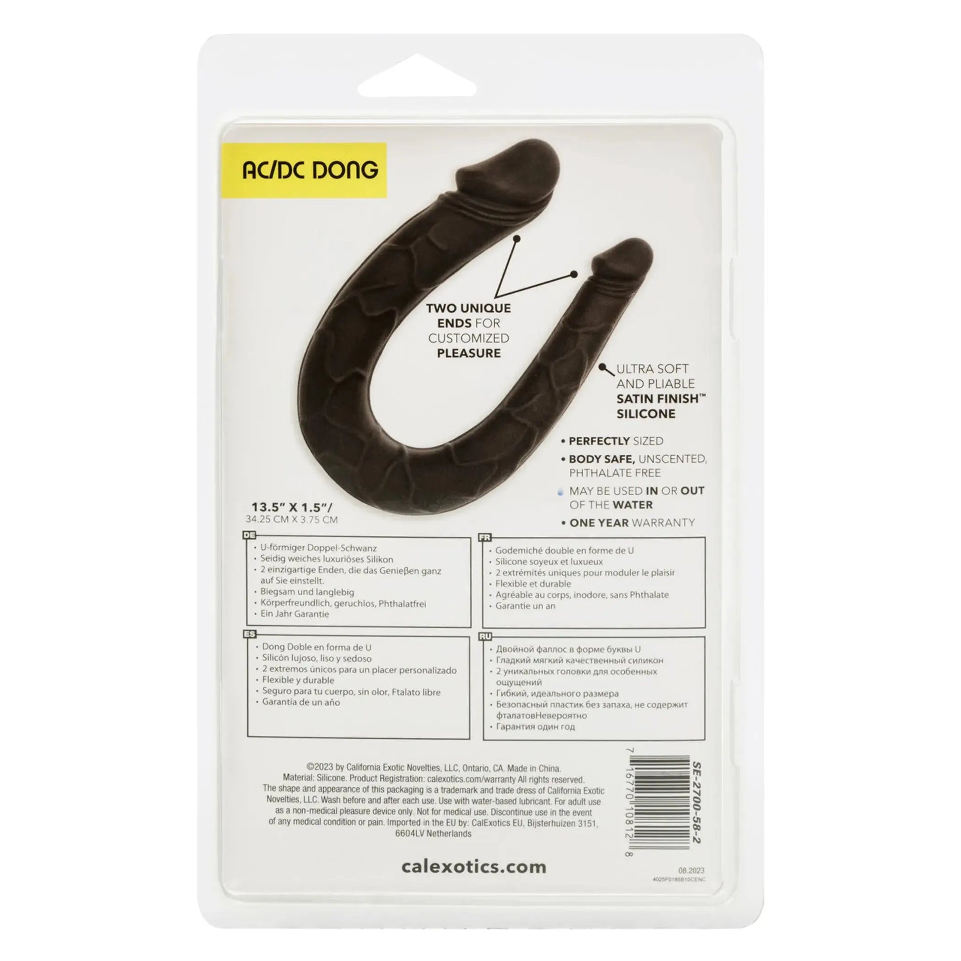 BOUNDLESS AC/DC DONG BLACK California Exotic Novelties