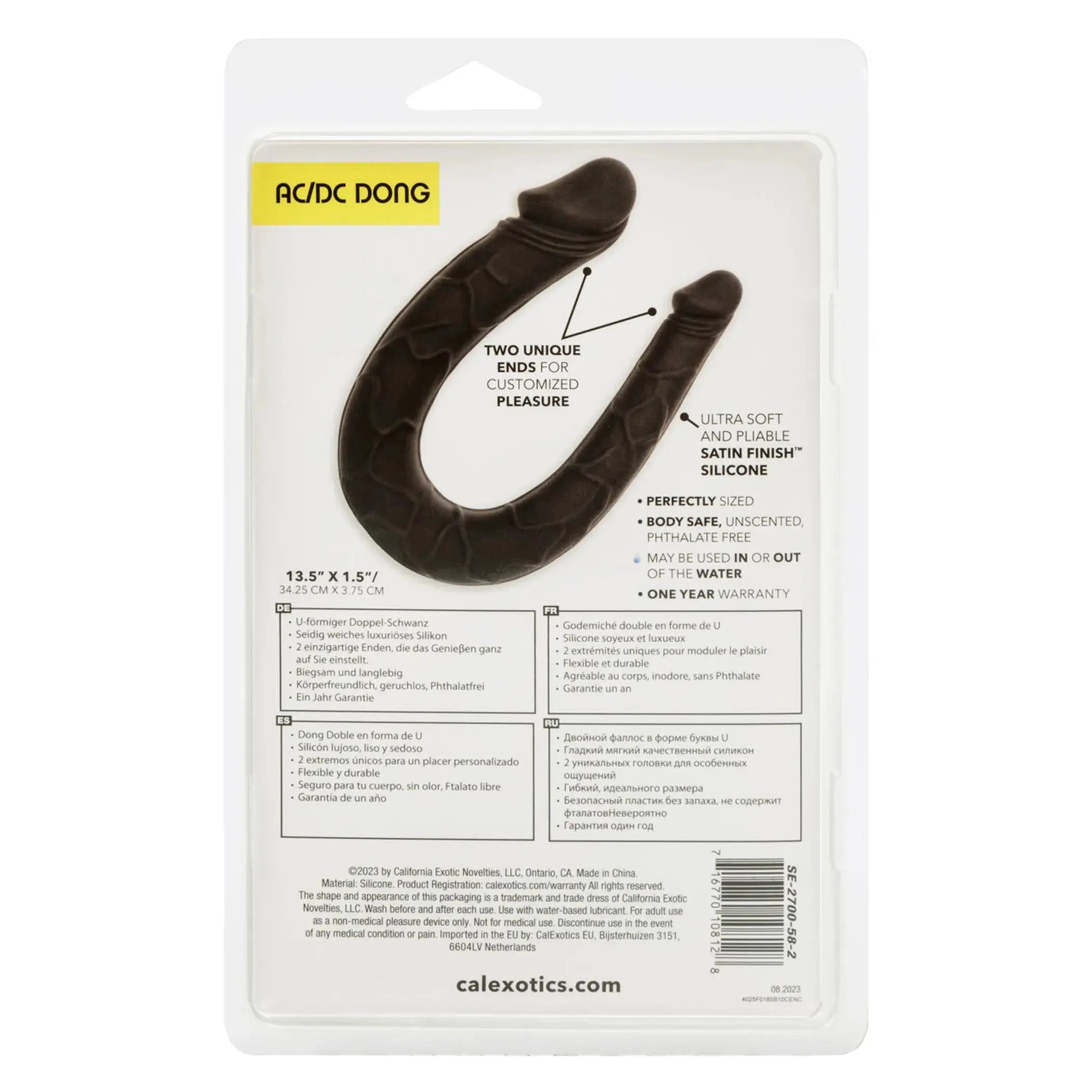 BOUNDLESS AC/DC DONG BLACK California Exotic Novelties
