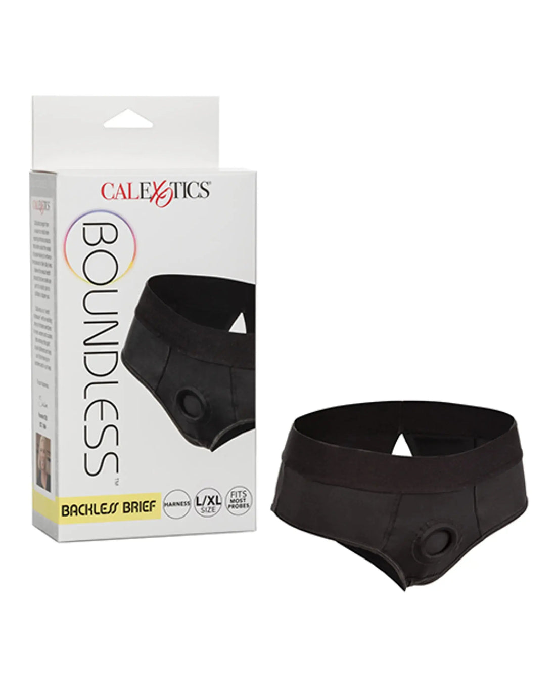 BOUNDLESS BACKLESS BRIEF HARNESS BLACK California Exotic Novelties