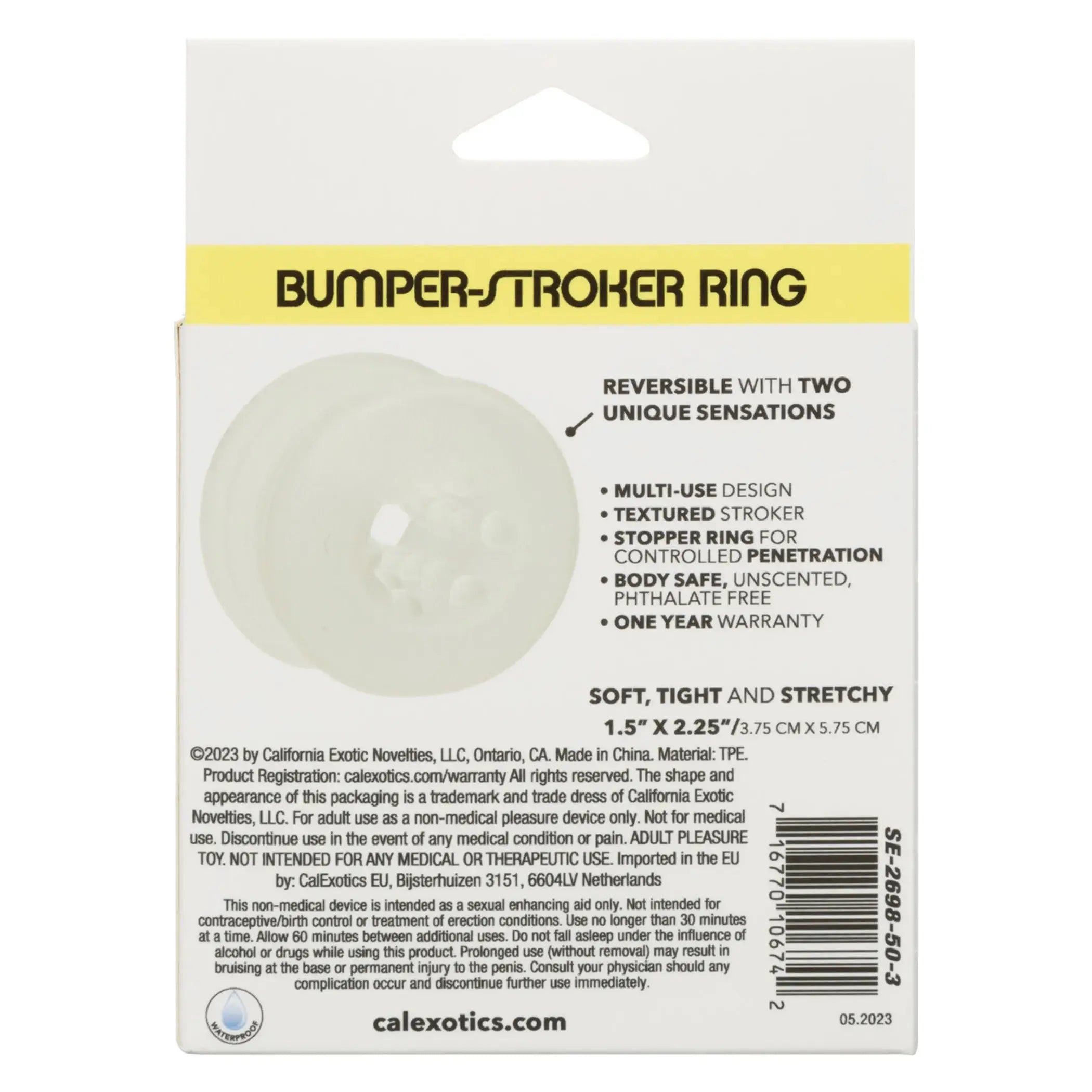 BOUNDLESS BUMPER-STROKER RING California Exotic Novelties