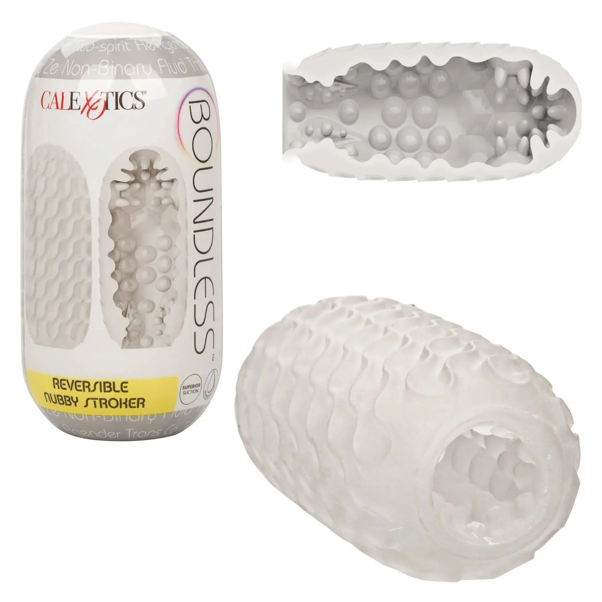 BOUNDLESS REVERSIBLE NUBBY STROKER California Exotic Novelties