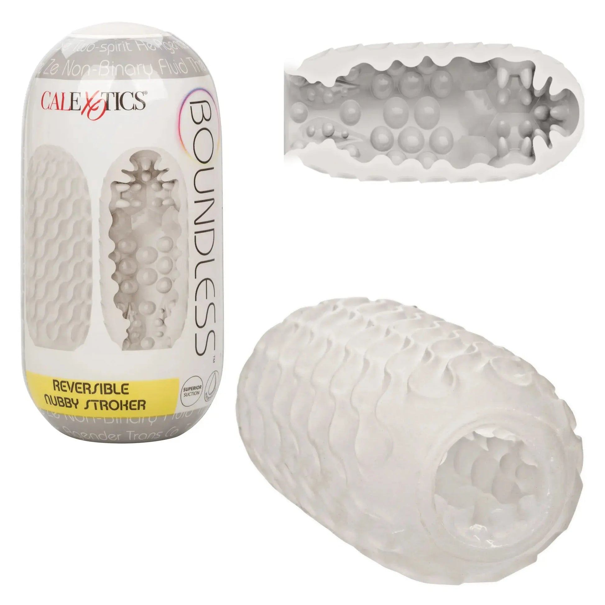 BOUNDLESS REVERSIBLE NUBBY STROKER California Exotic Novelties