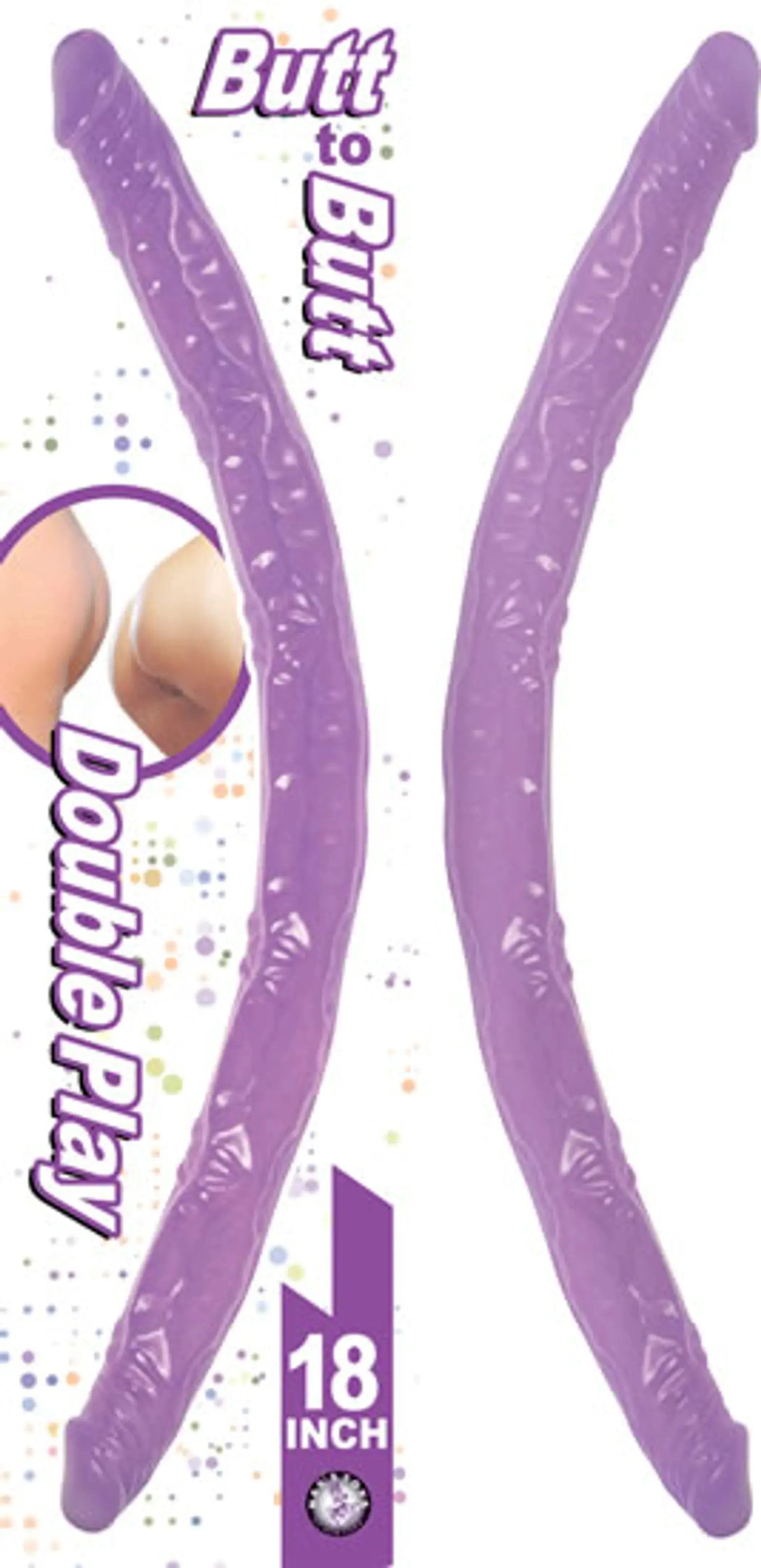 BUTT TO BUTT DOUBLE PLAY LAVENDER DONG Nasstoys