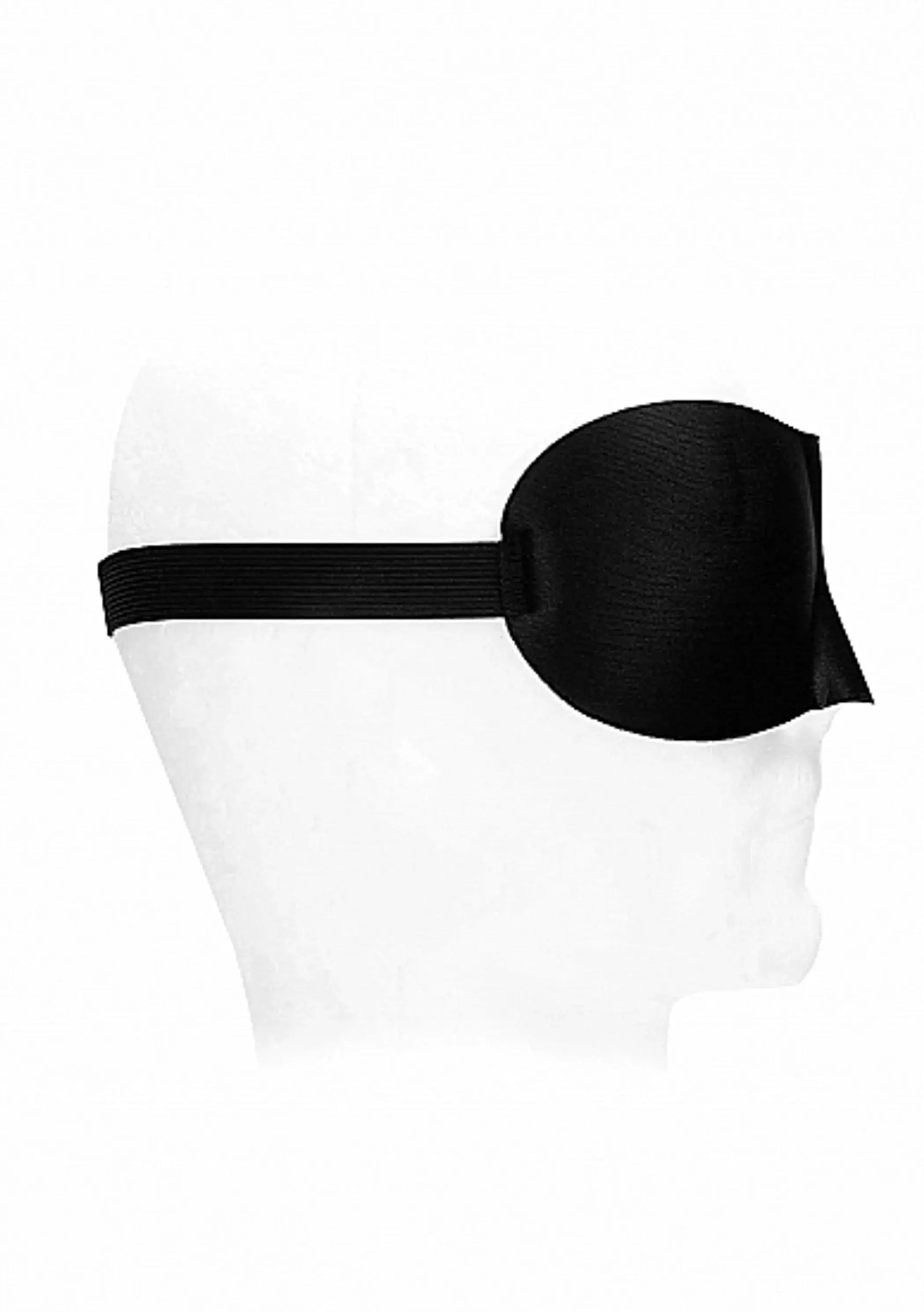 B&W Satin Curvy Eye Mask with Elastic Straps Shots America