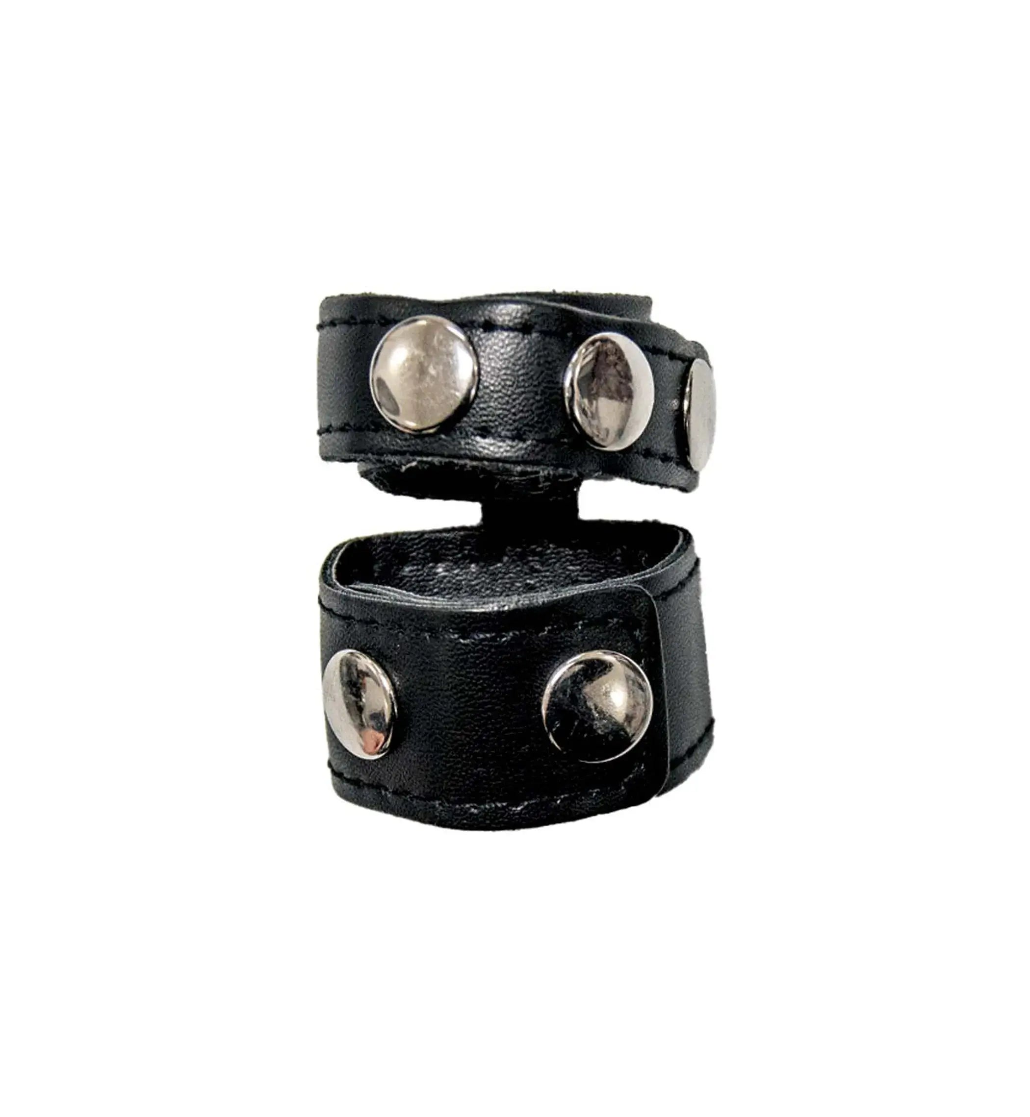 Ballgear Cock Strap with Ball Stretcher in Black Nasstoys