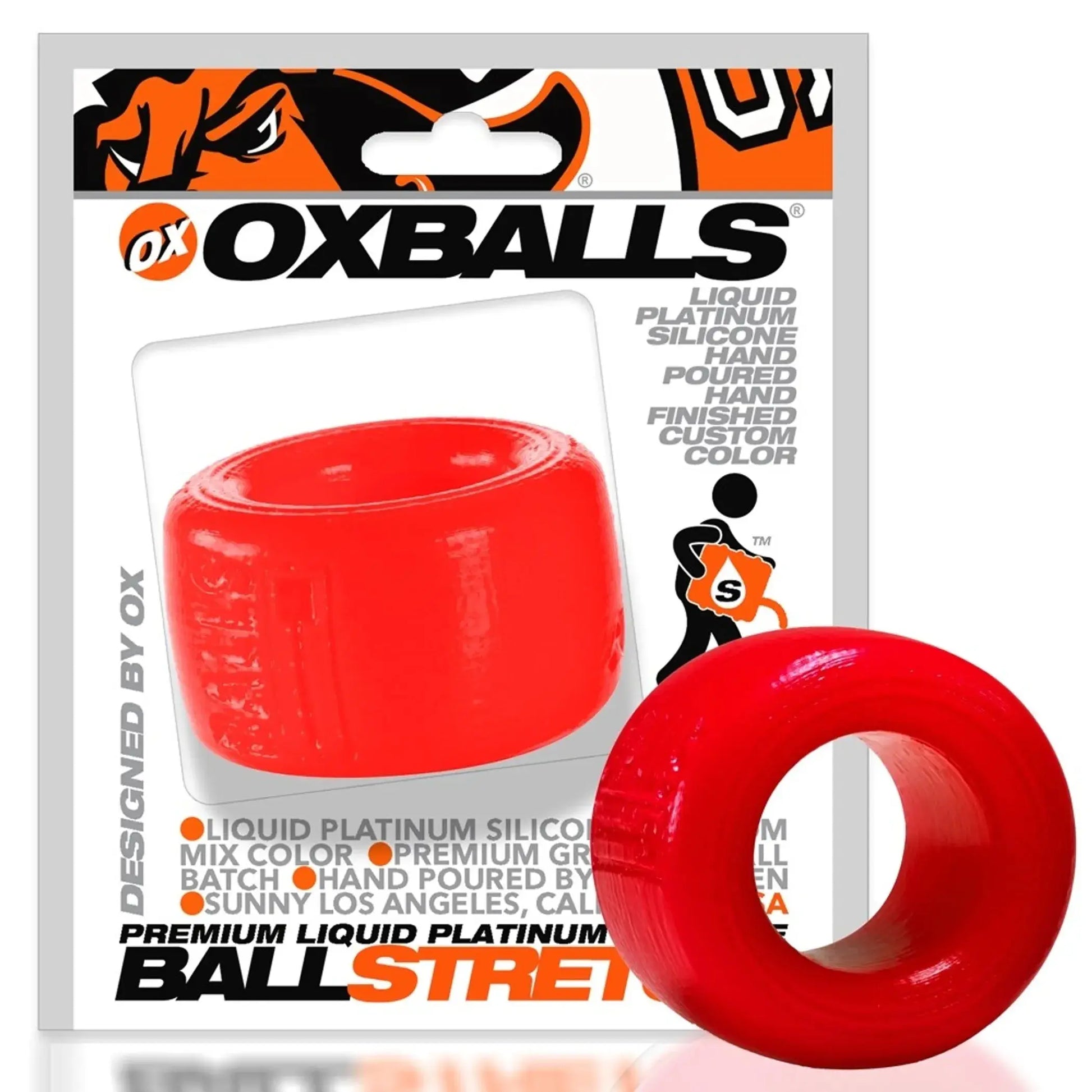 Balls-T Ball Stretcher Red Atomic Jock (Net) OXBALLS