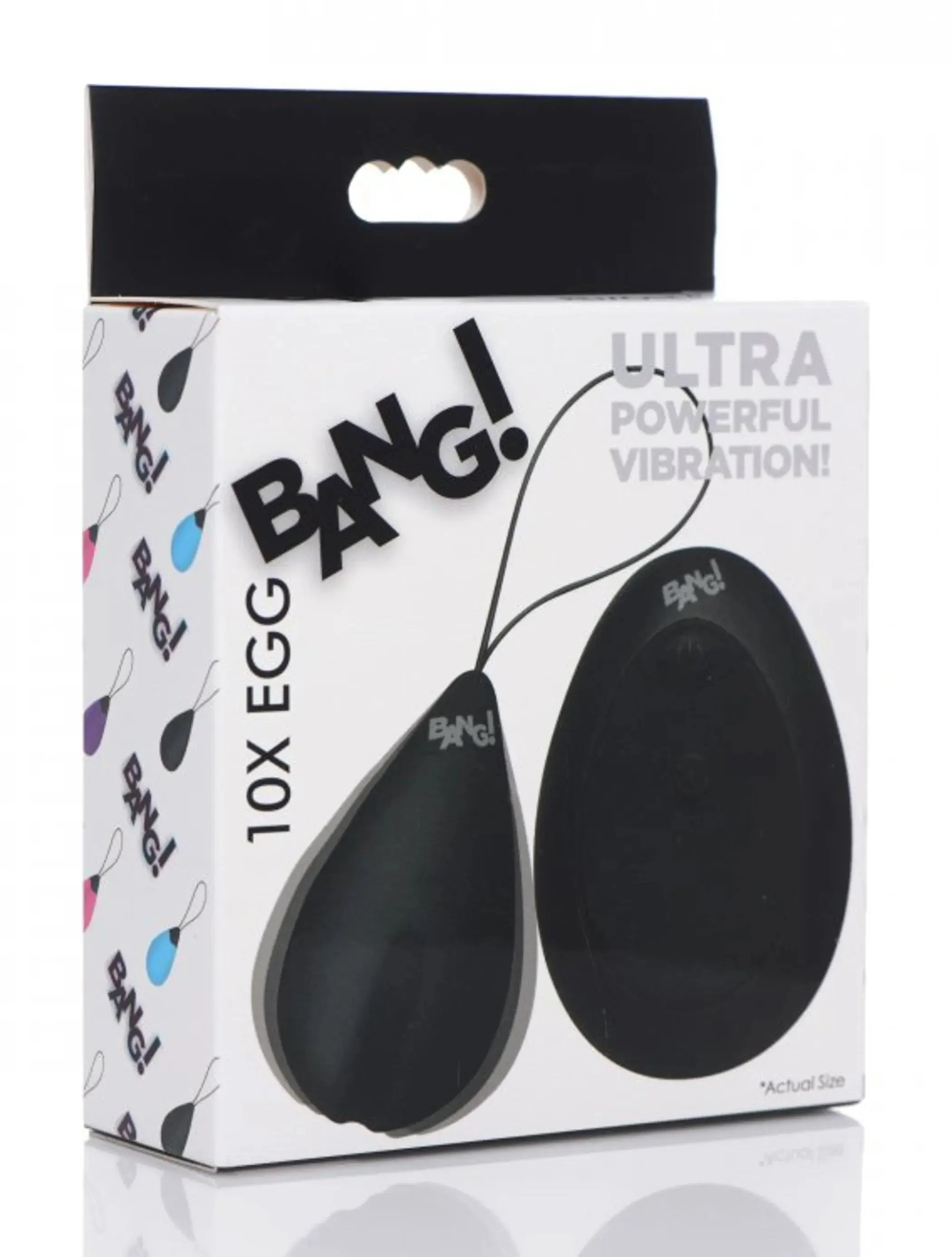 Bang 10X Vibrating Silicone Egg with Remote - Black XR Brands