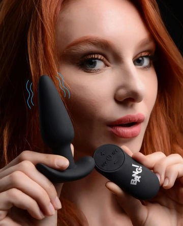 Bang! 21X Silicone Butt Plug With Remote XR Brands