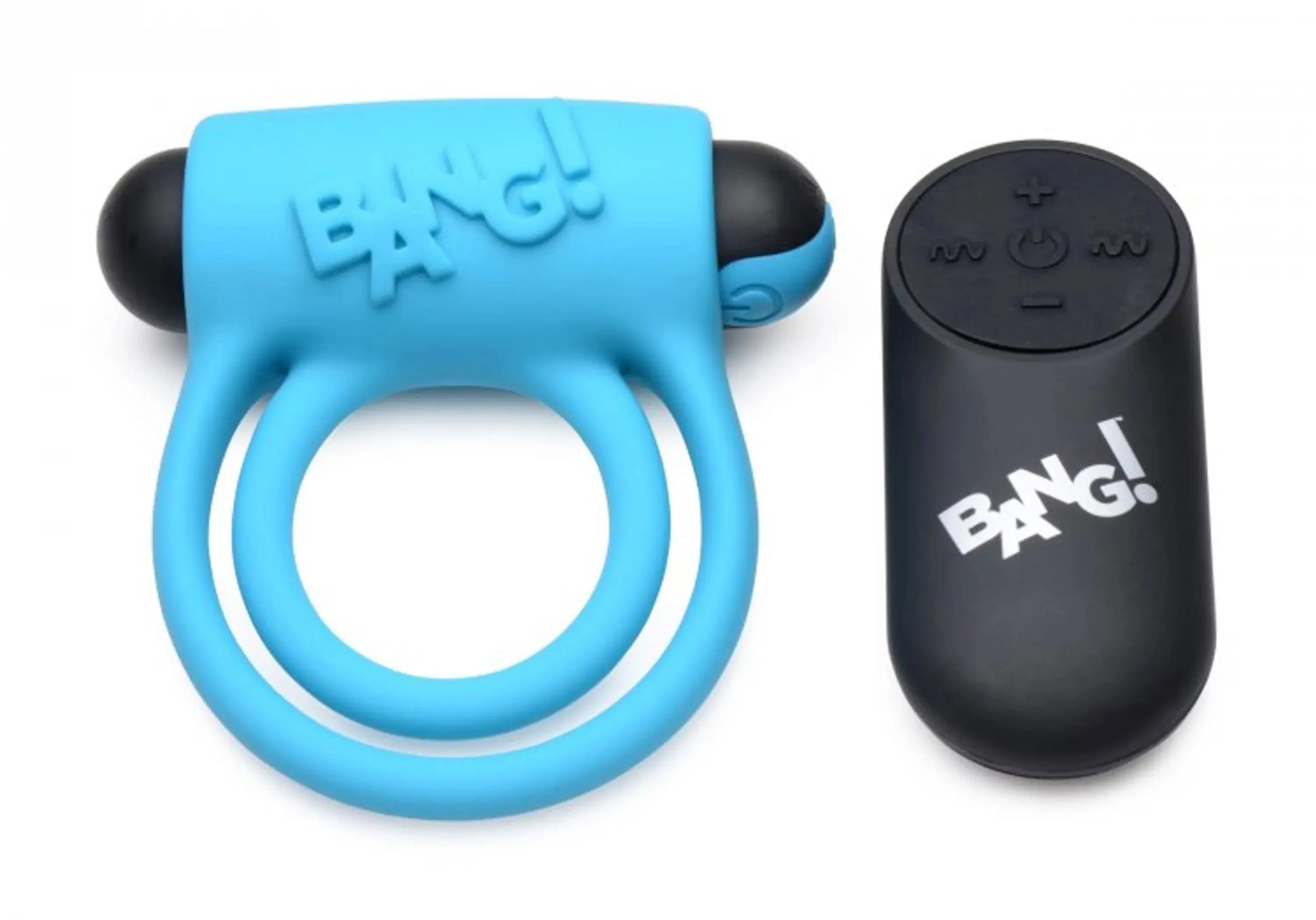Bang! Silicone Cock Ring & Bullet with Remote - Blue XR Brands