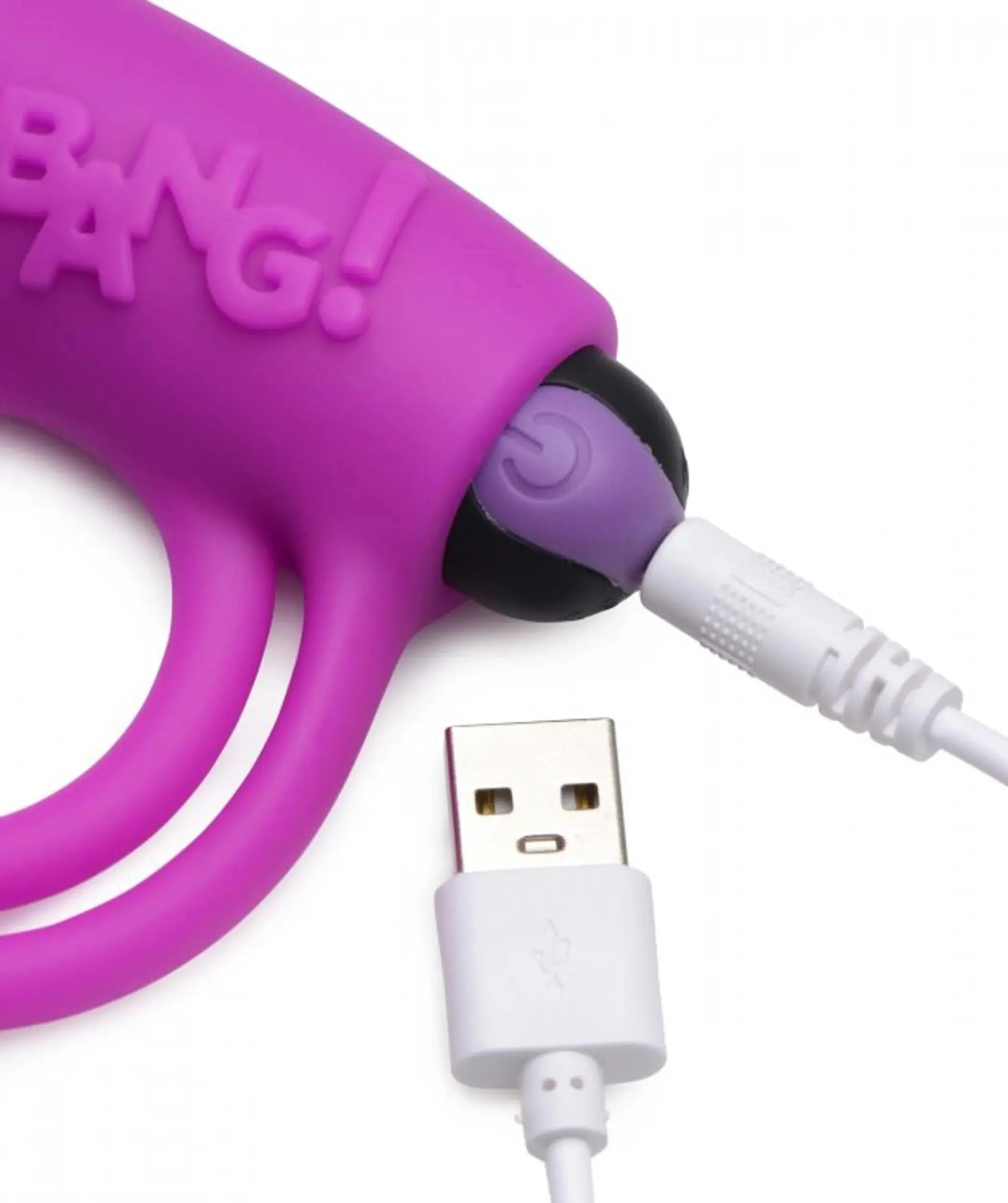 Bang! Silicone Cock Ring & Bullet with Remote - Purple XR Brands