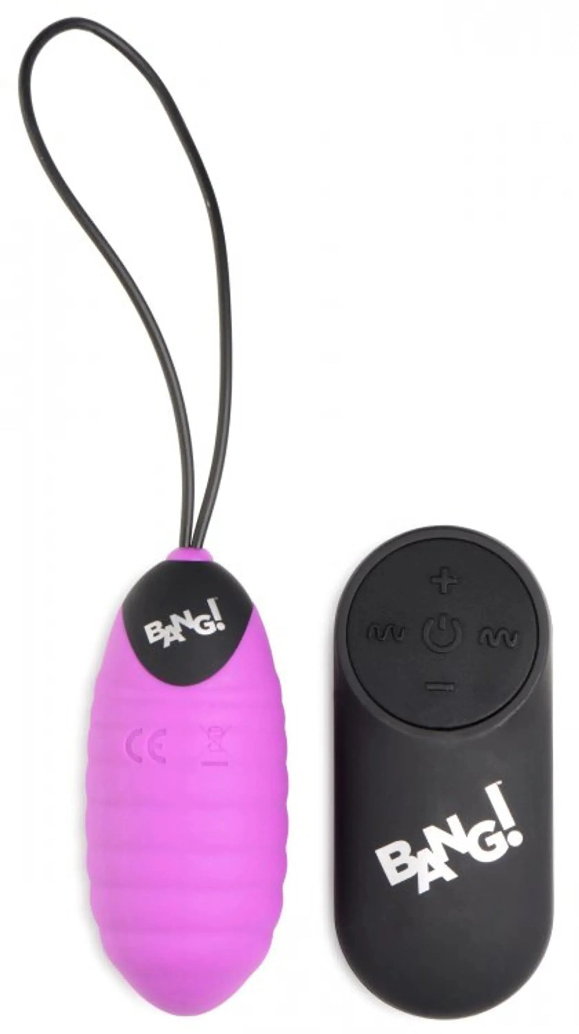 Bang! Swirl Silicone Egg Vibrator Purple XR Brands