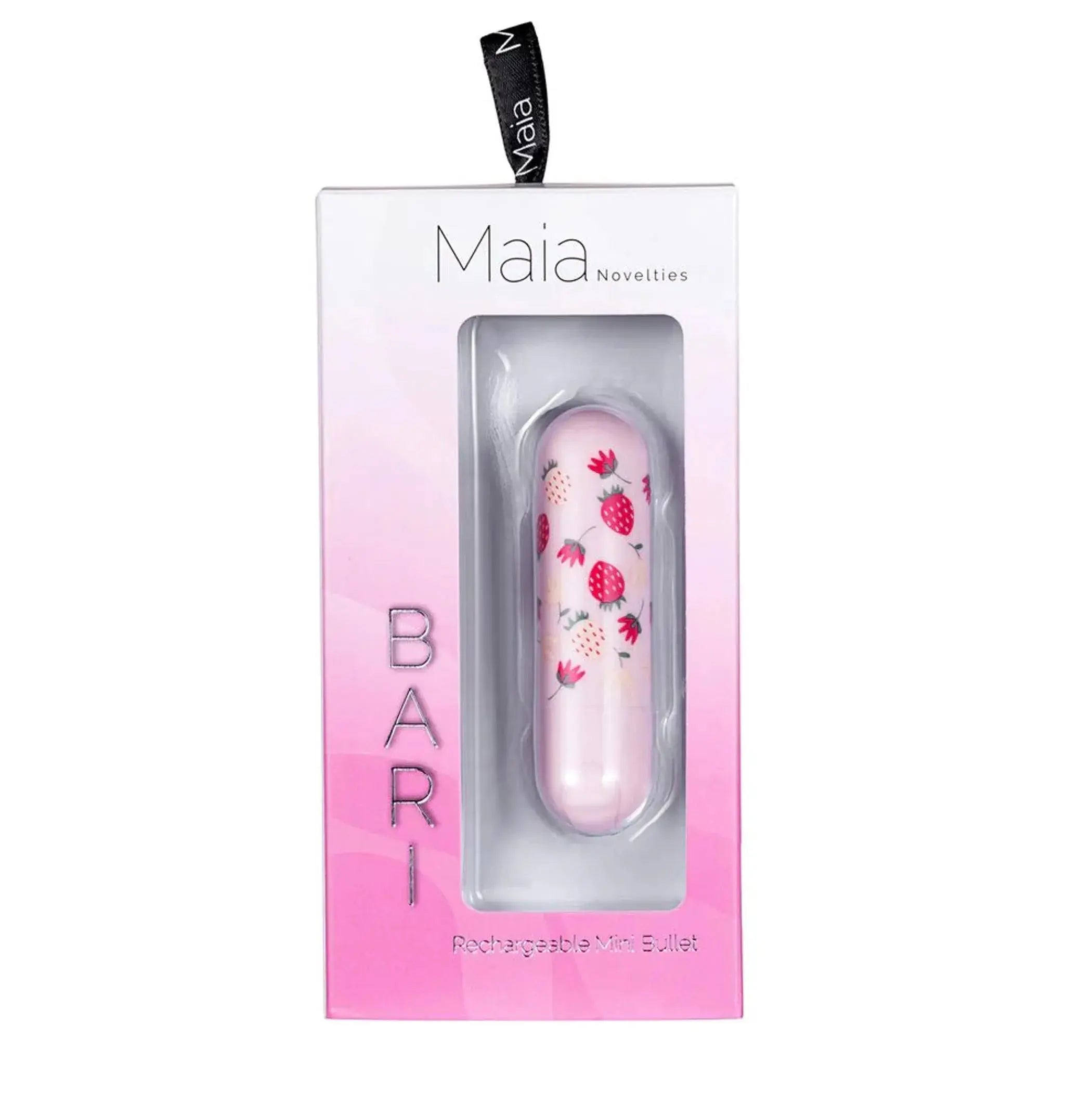 Bari Mini Bullet Vibrator With Strawberry Pattern Maia Toys