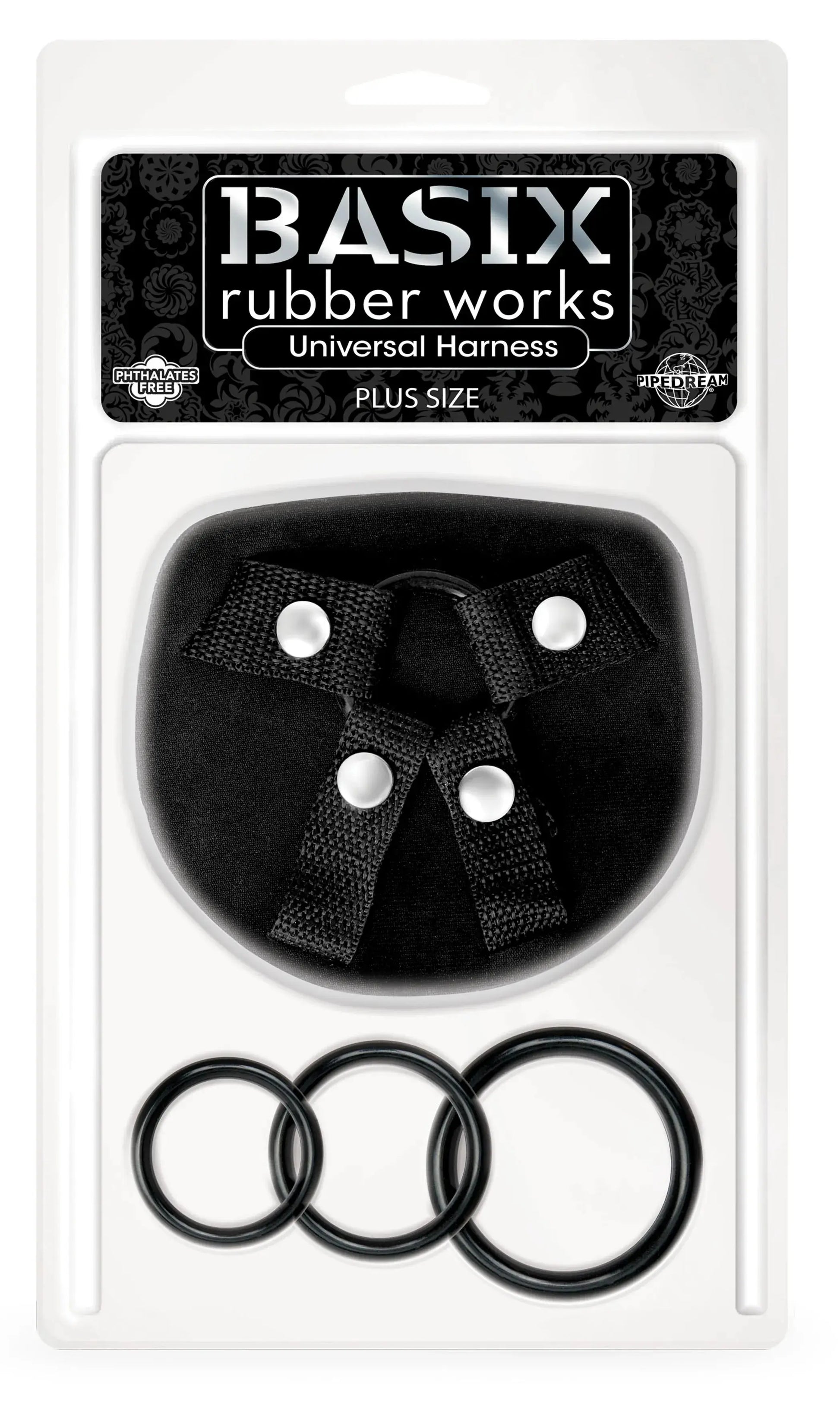 Basix Rubber Works Universal Harness Plus Size Pipedream Products