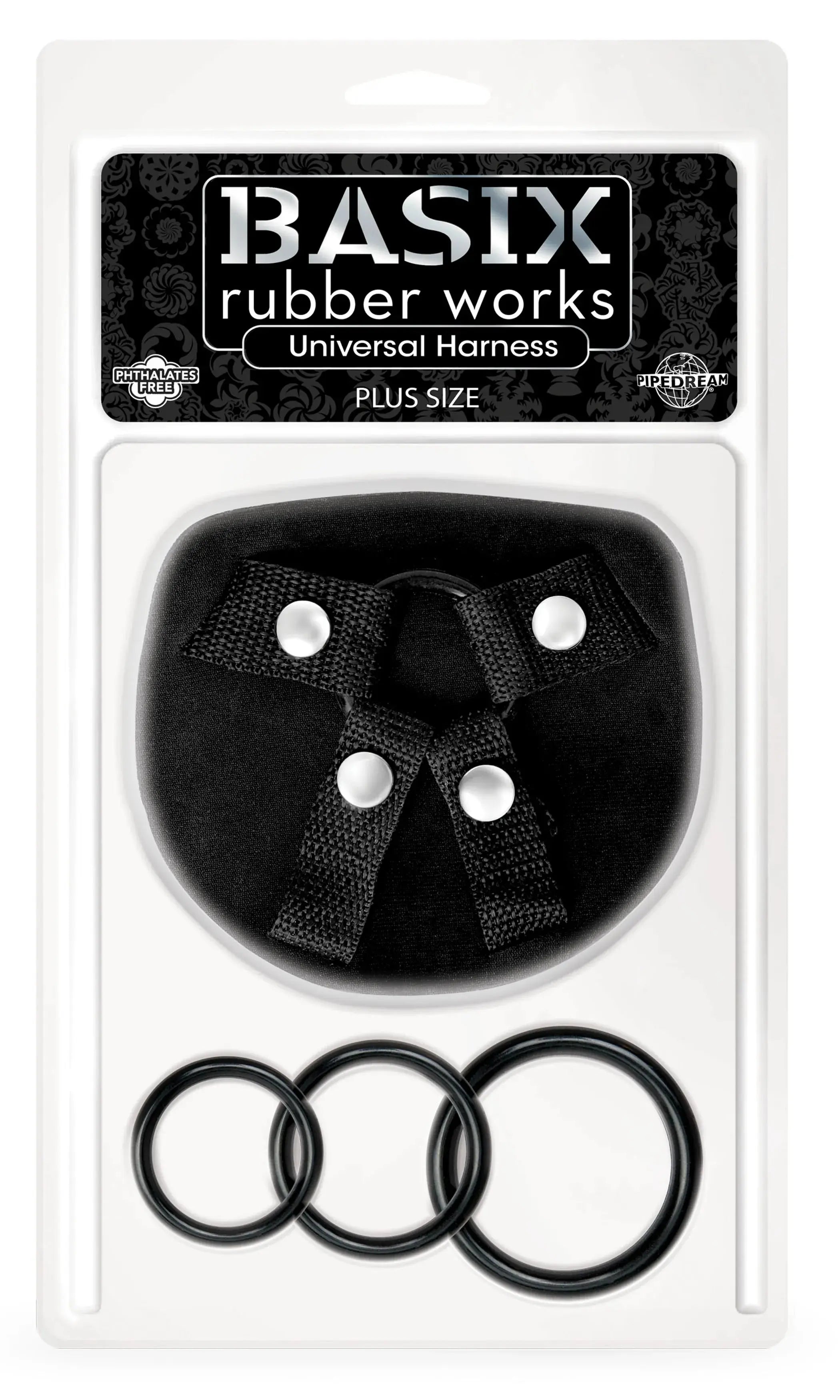 Basix Rubber Works Universal Harness Plus Size Pipedream Products