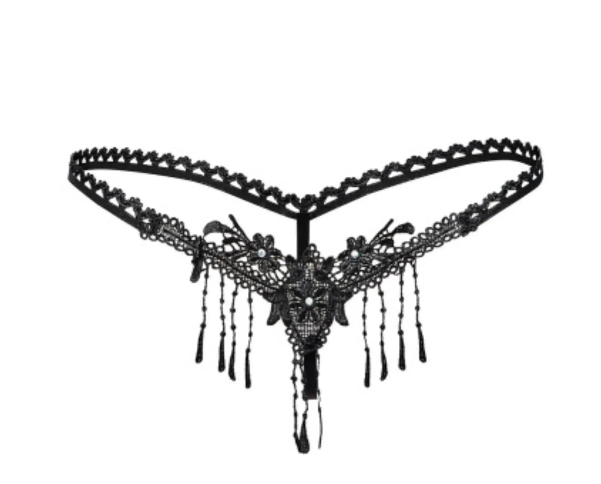 Bead Chain Crotchless Pearl Panties La Belle Fantastique