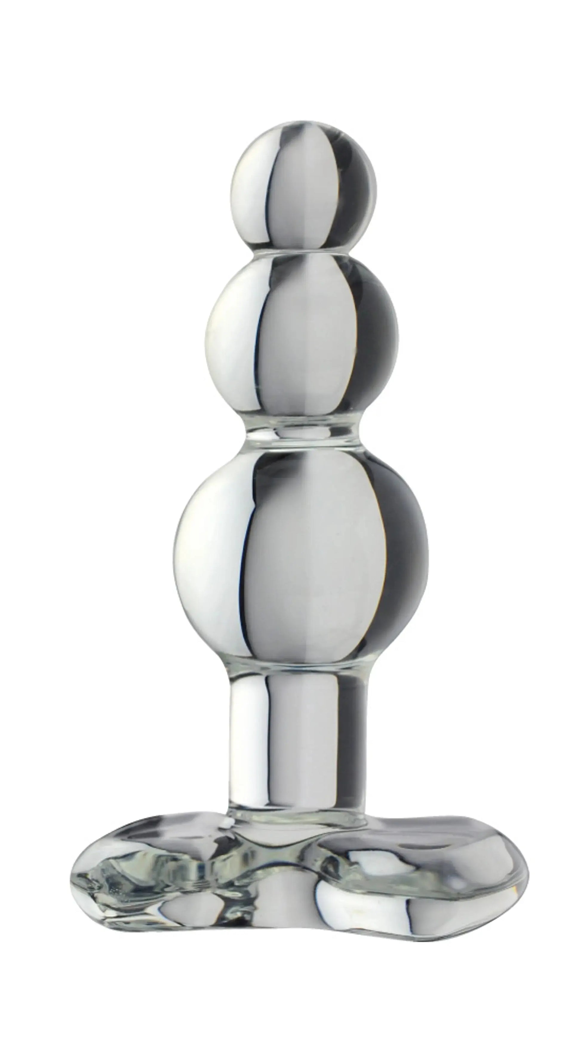 Beaded Anal Plug Clear Spartacus