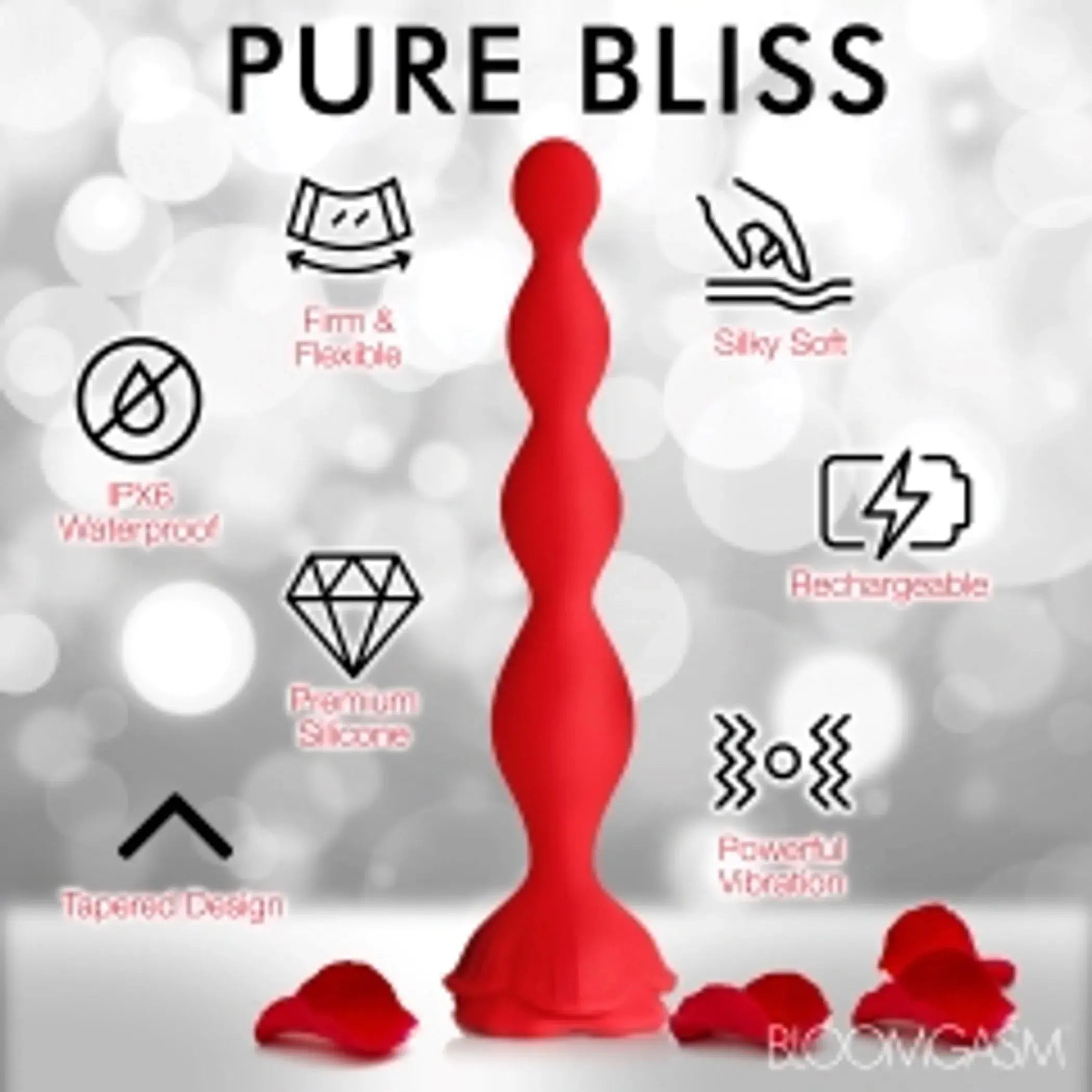 Beaded Bloom Rose Vibrator XR Brands