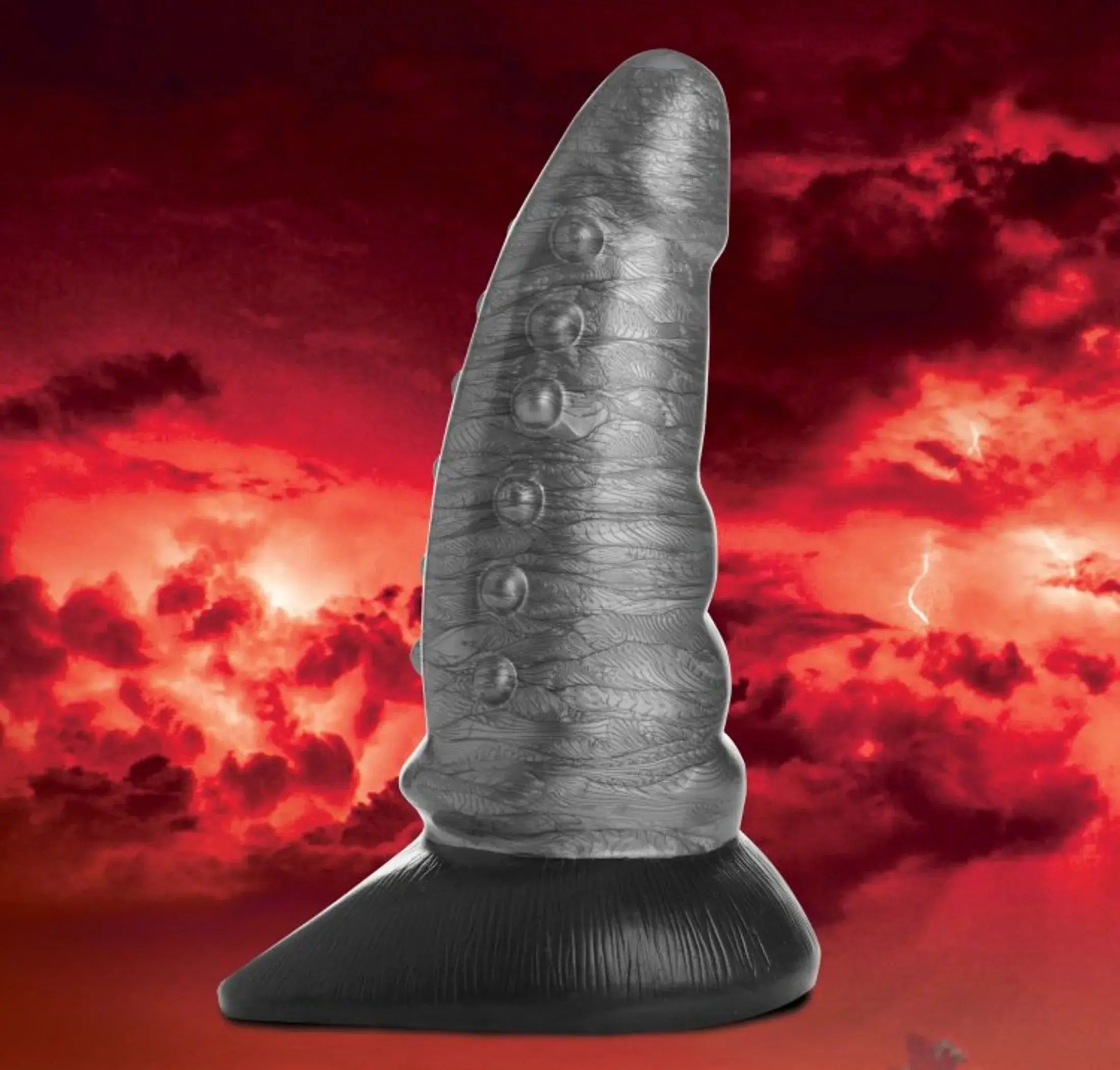 Beastly Tapered Bumpy Silicone Dildo XR Brands