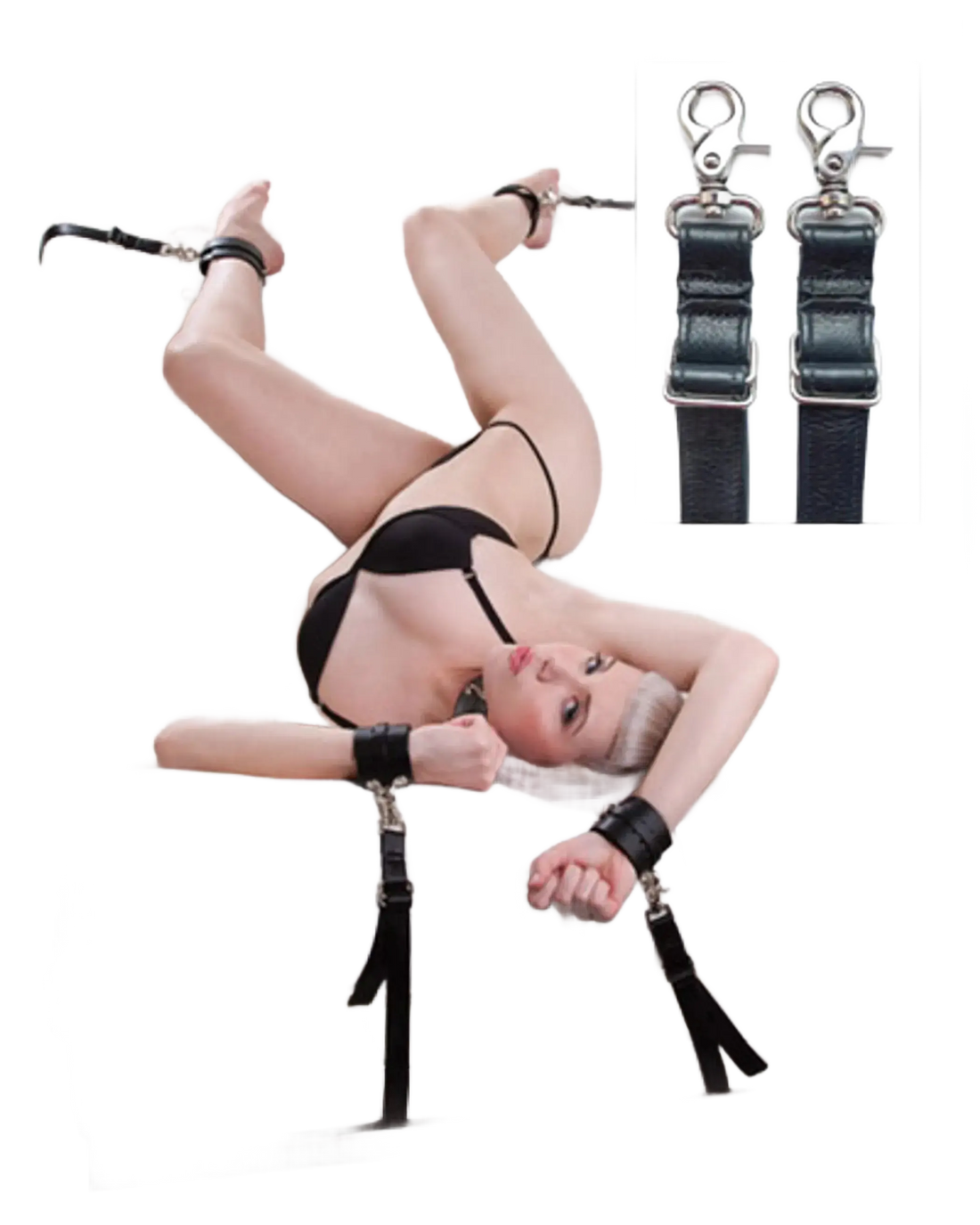 BEDSPREAD UNDER BED BONDAGE STRAPS Kink Labs