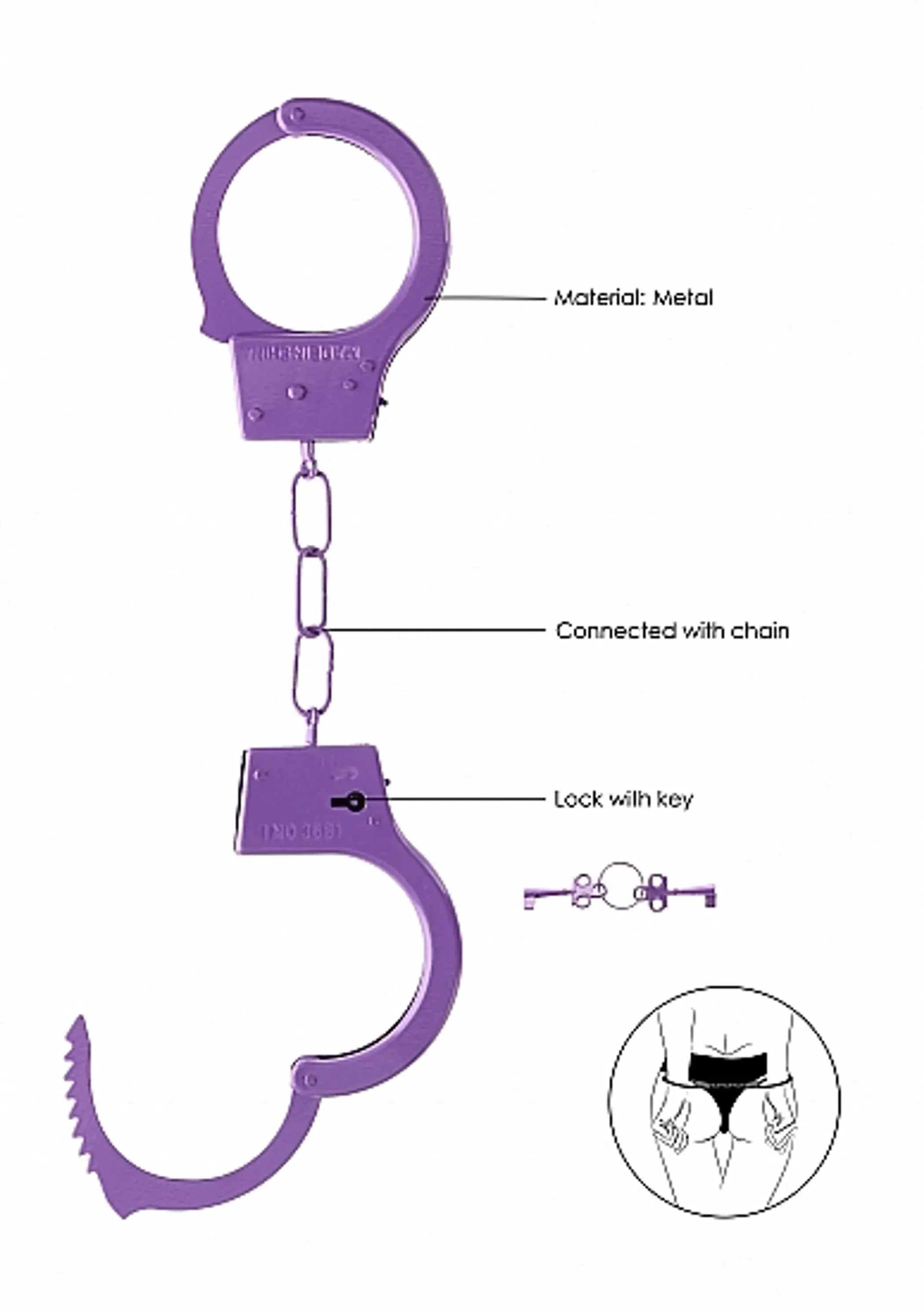 Beginner's Handcuffs Purple Shots America