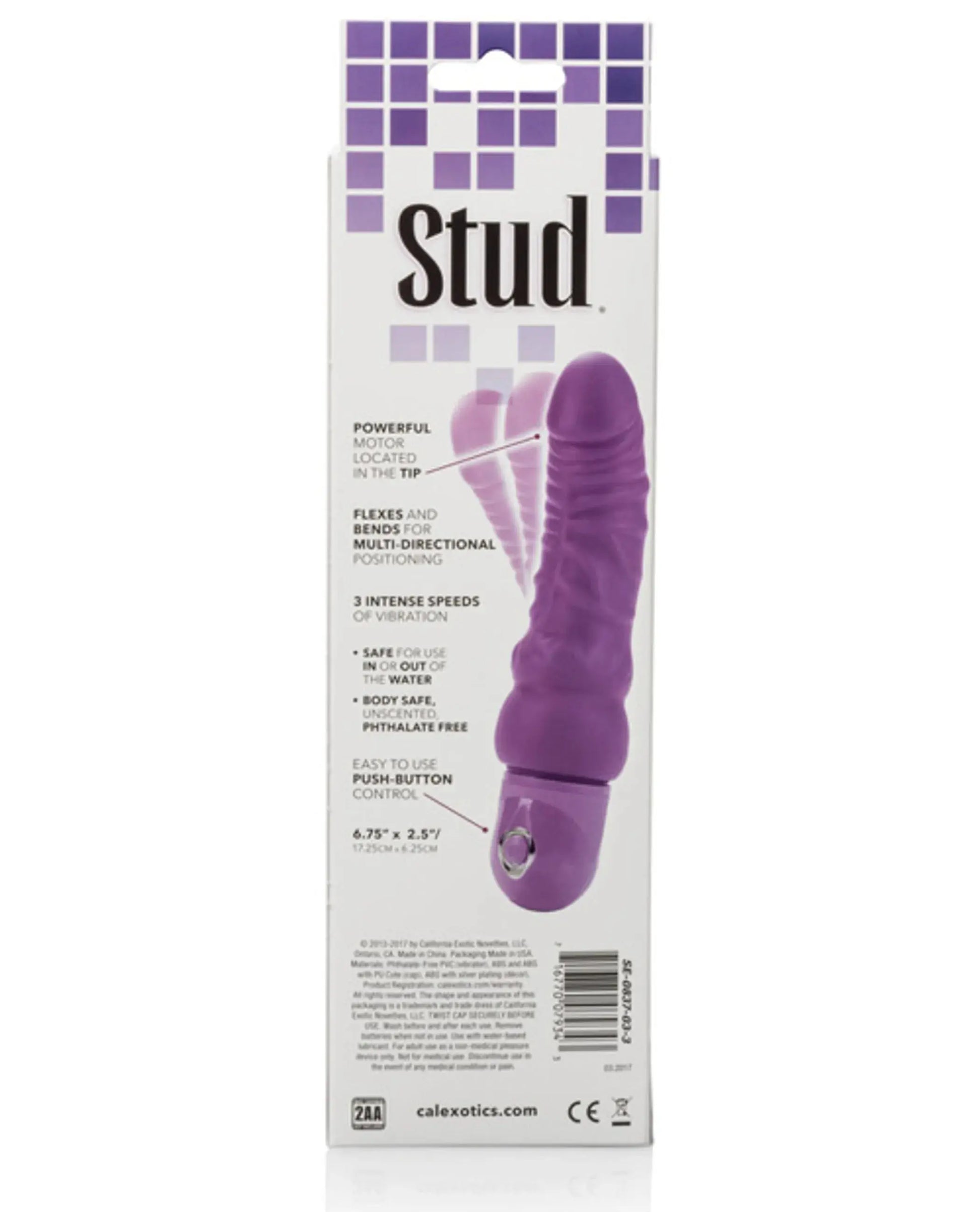 Bendie Power Stud Curvy Purple California Exotic Novelties