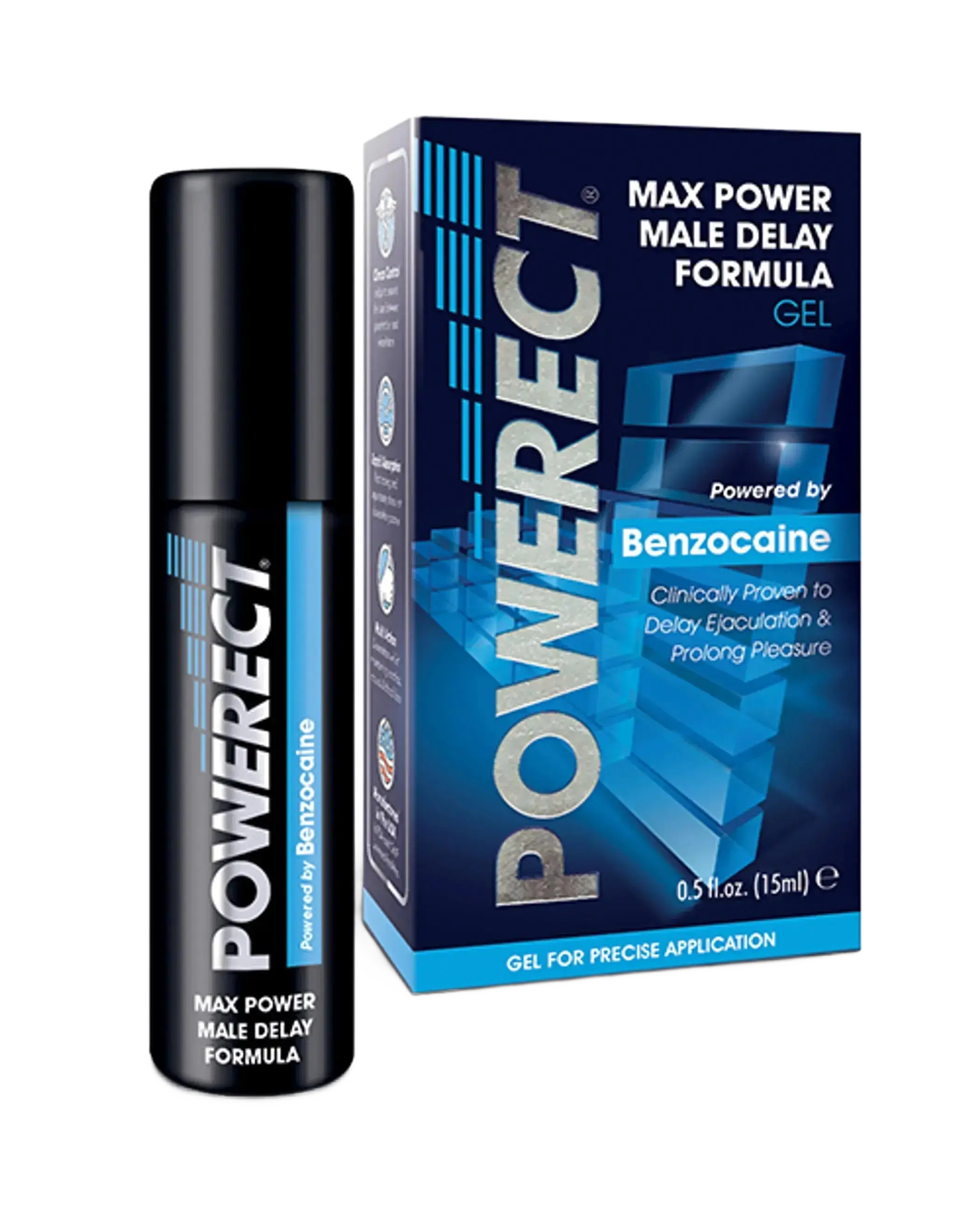 POWERECT BENZOCAINE MALE DELAY GEL 15ML Creative Conceptions