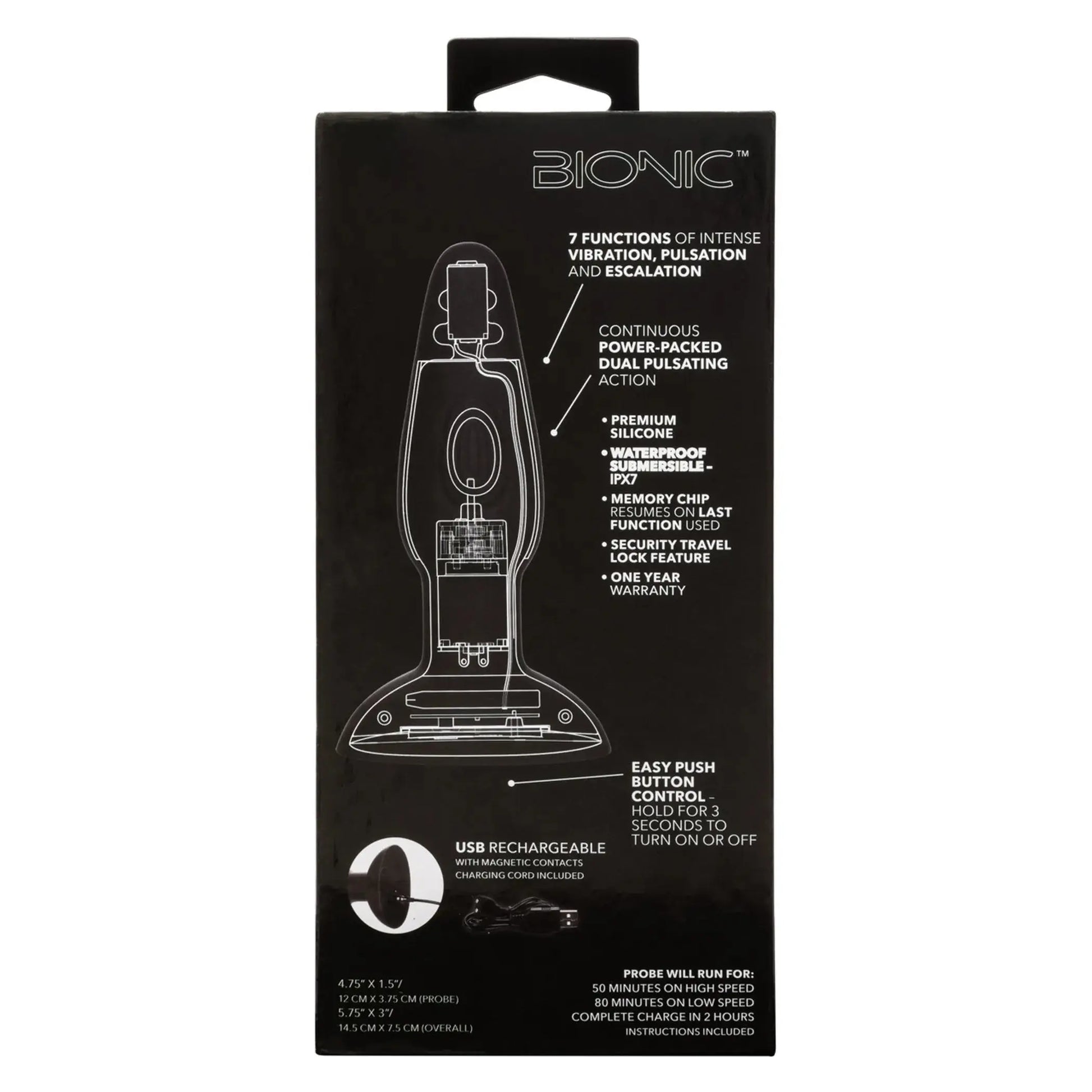 Bionic Dual Pulsating Probe California Exotic Novelties