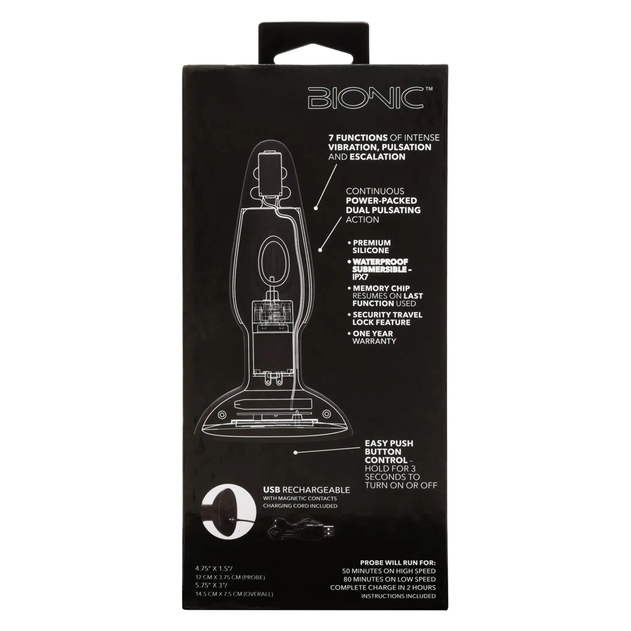 Bionic Dual Pulsating Probe California Exotic Novelties