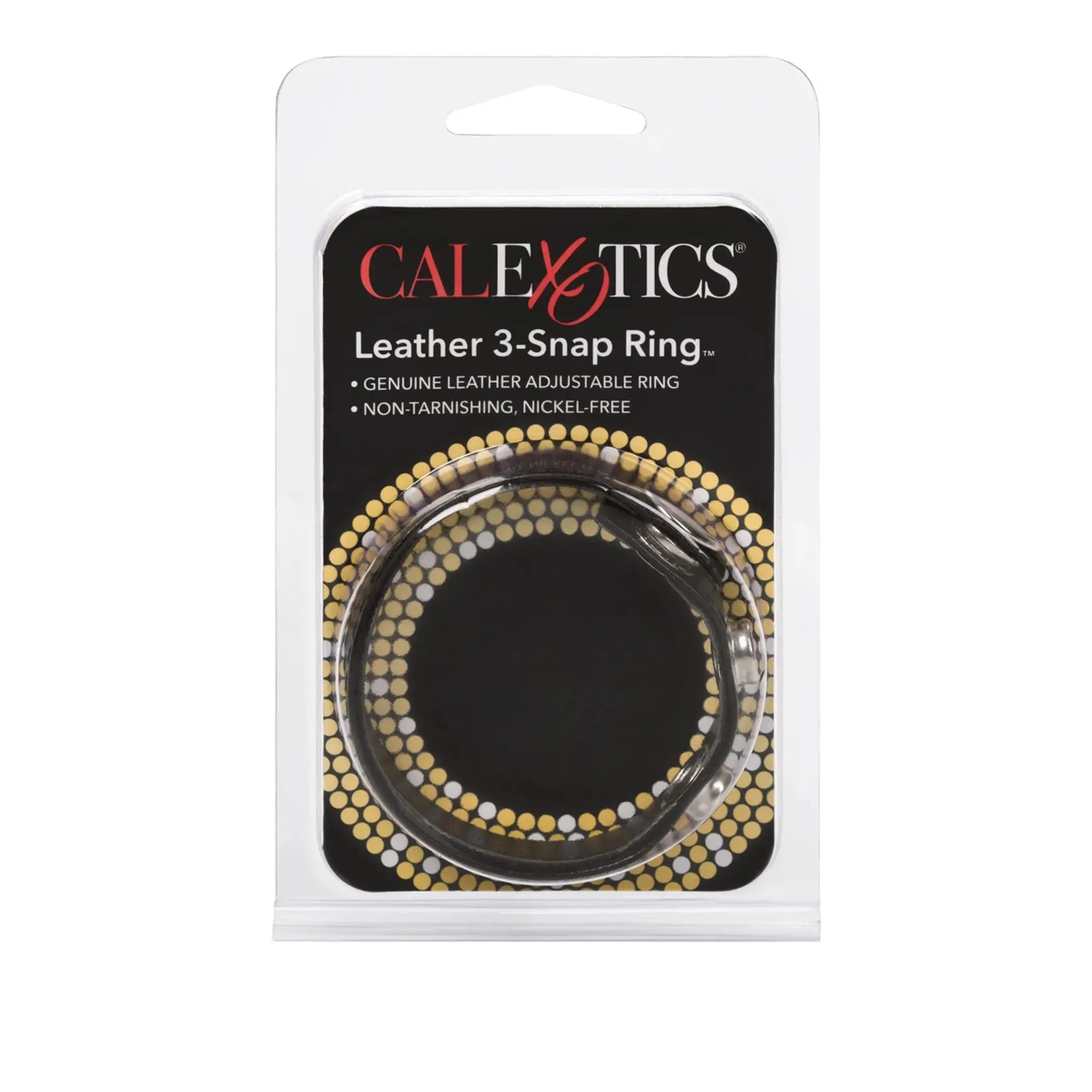Black Leather Ring California Exotic Novelties
